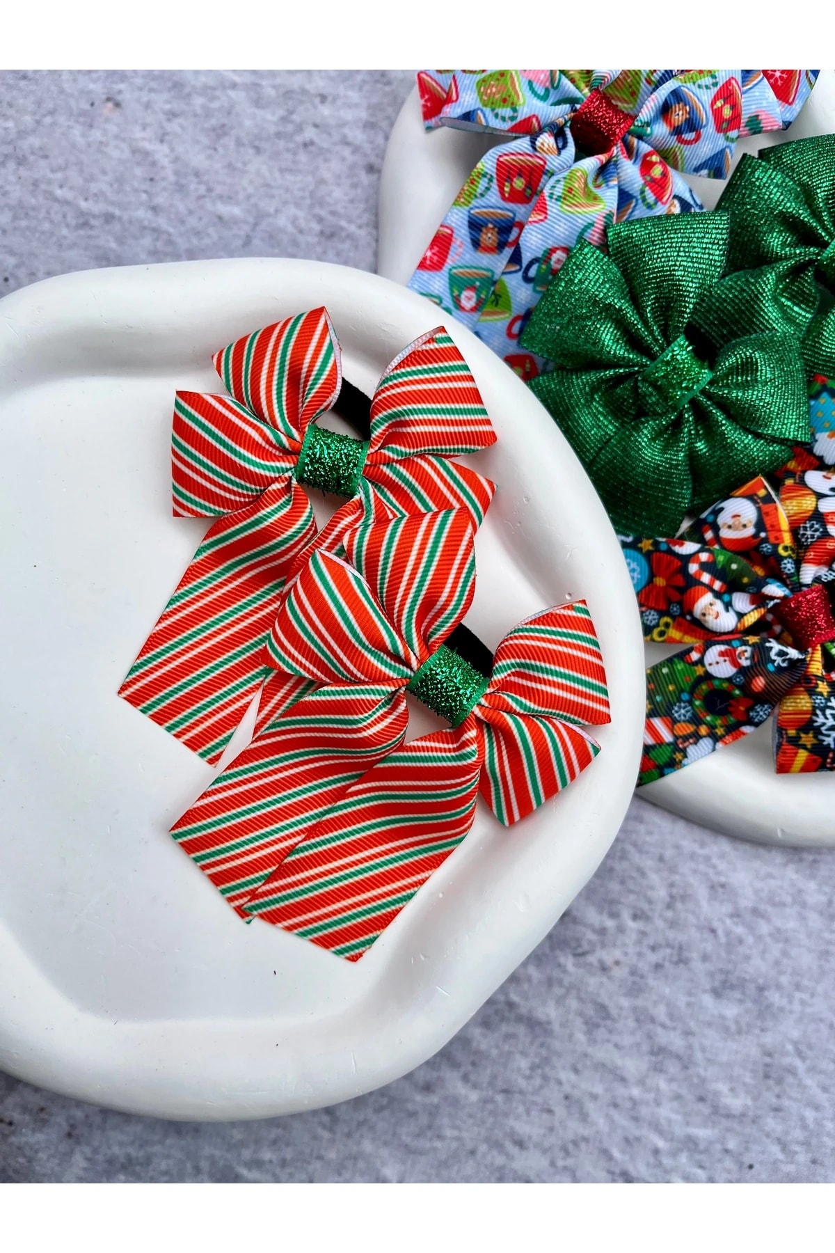 Yılbaşı Çocuk Tokası 1 Çift Küçük Boy Yeniyıl Tokası - Çok Renkli