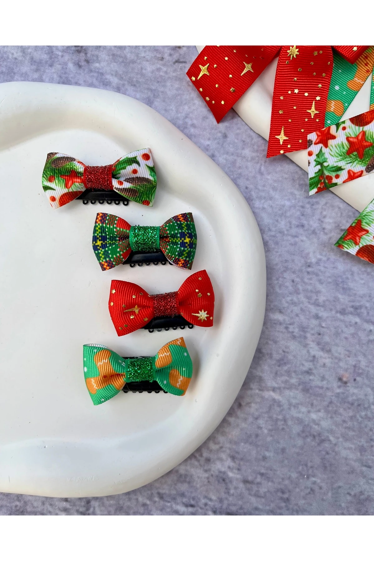 Yılbaşı Yeni Yıl Saçsız Bebek Tokası Seti