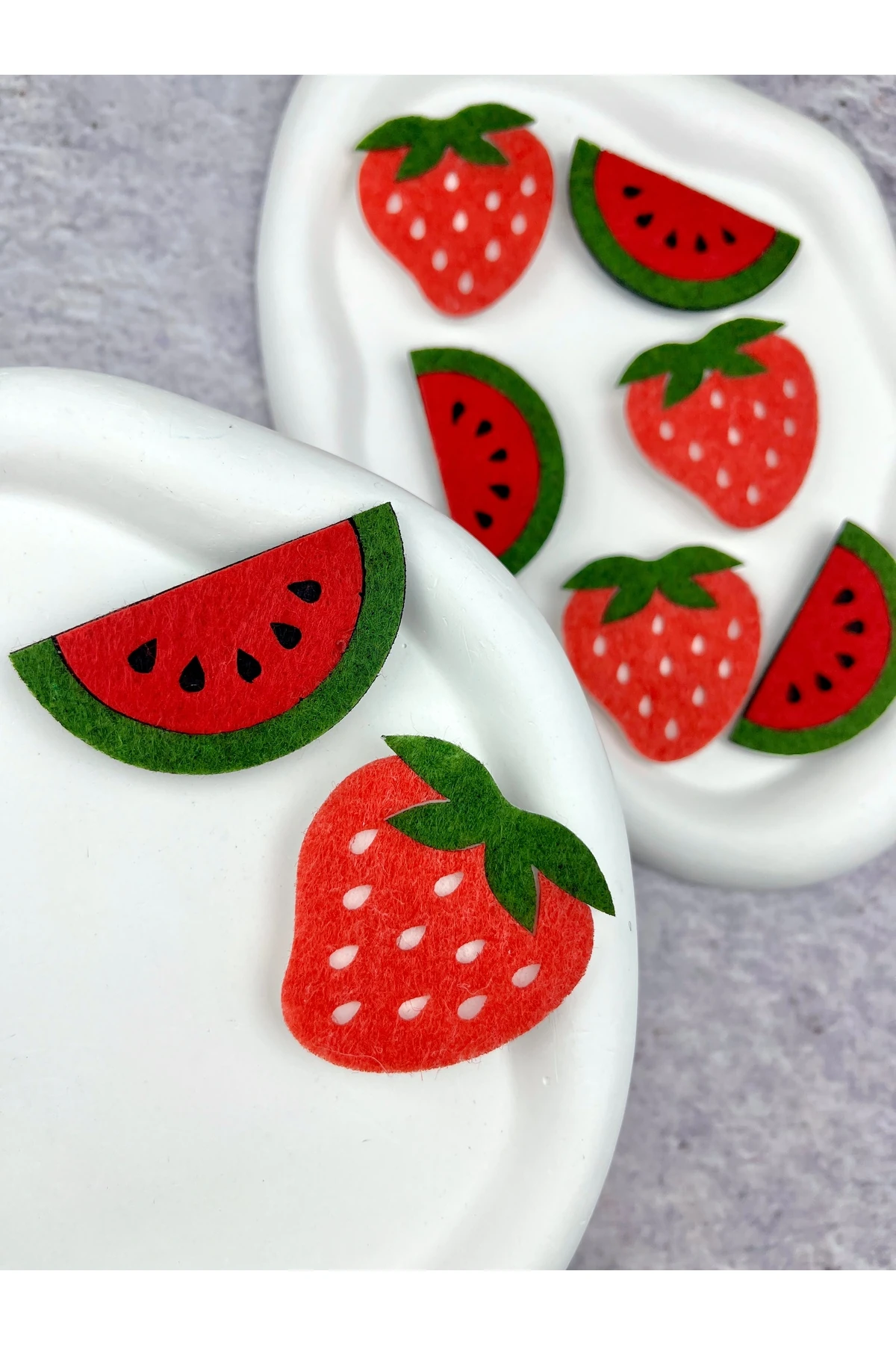 Saçsız Bebek Tokası - Az Saçlı Bebek Tokası - Kırmızı