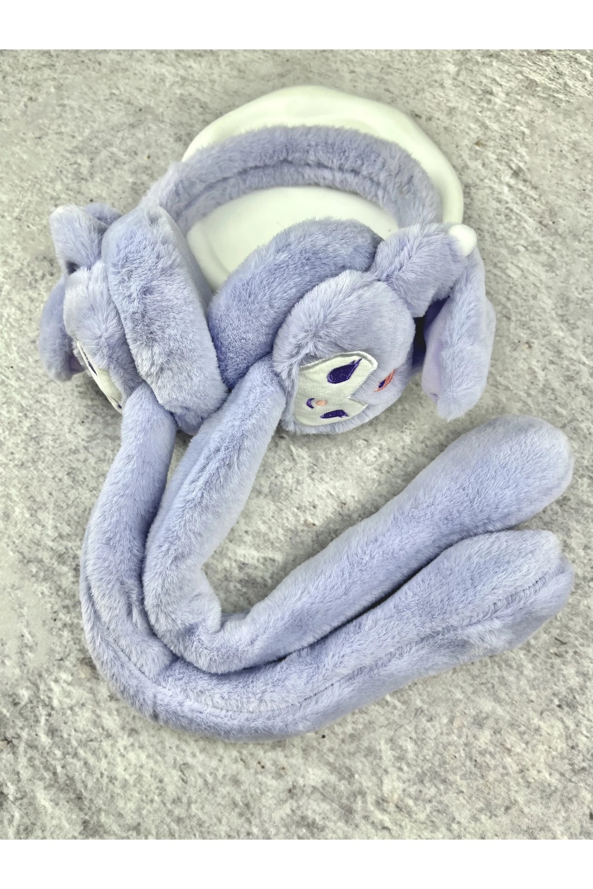 Kuromili Sesli Hareketli Kışlık Peluş Kulaklık - Mor