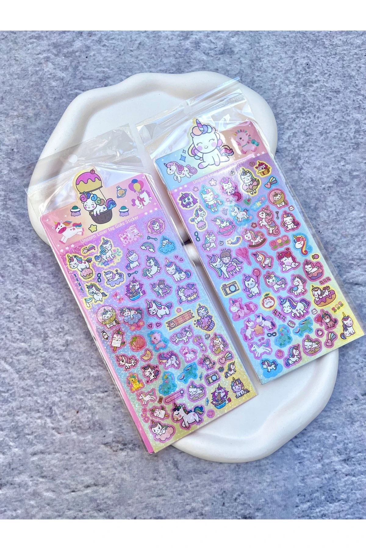 Unicornlu 2’li Holografik Sticker Seti