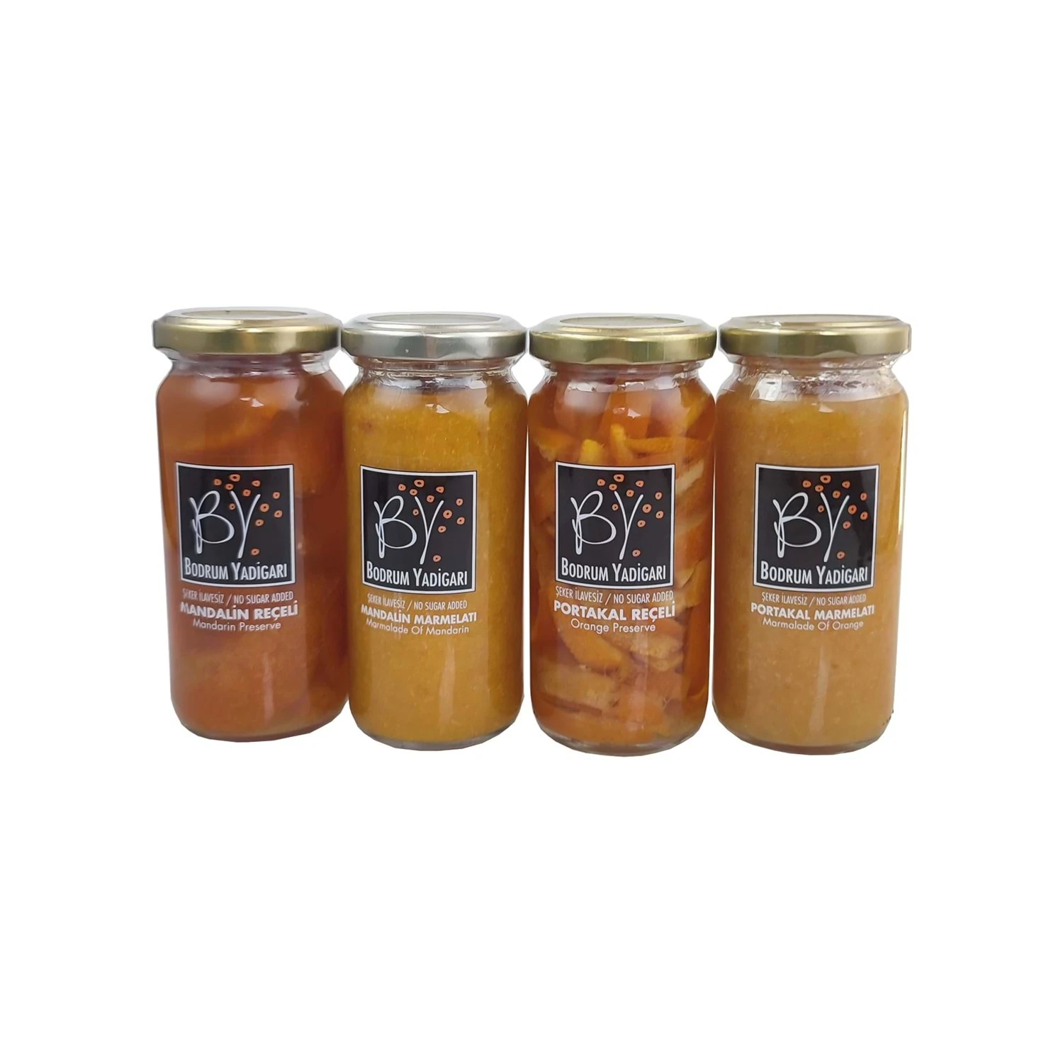 Bodrum Yadigarı Şeker İlavesiz Reçel ve Marmelat Paketi (4x 250gr)