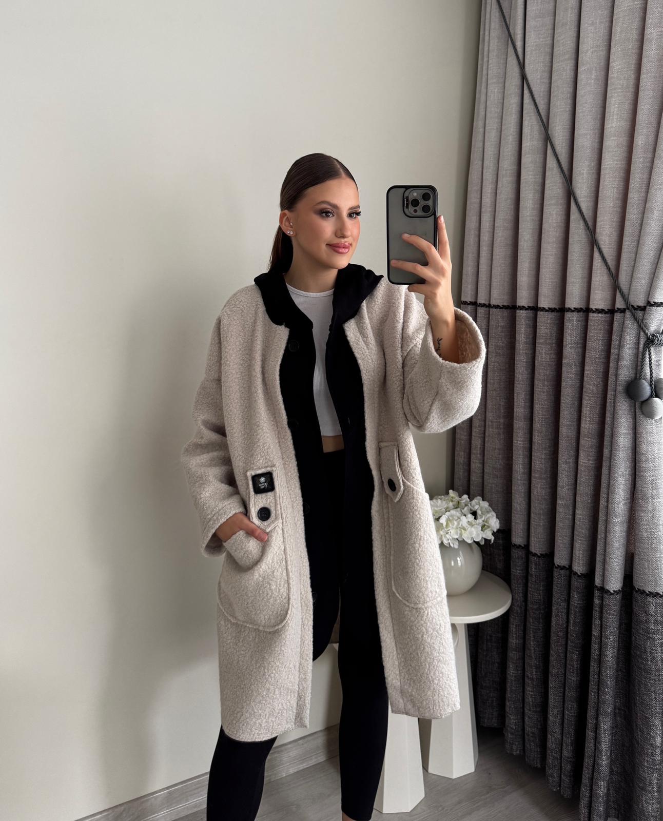 Cep Kapişon Detay Peluş Kaban