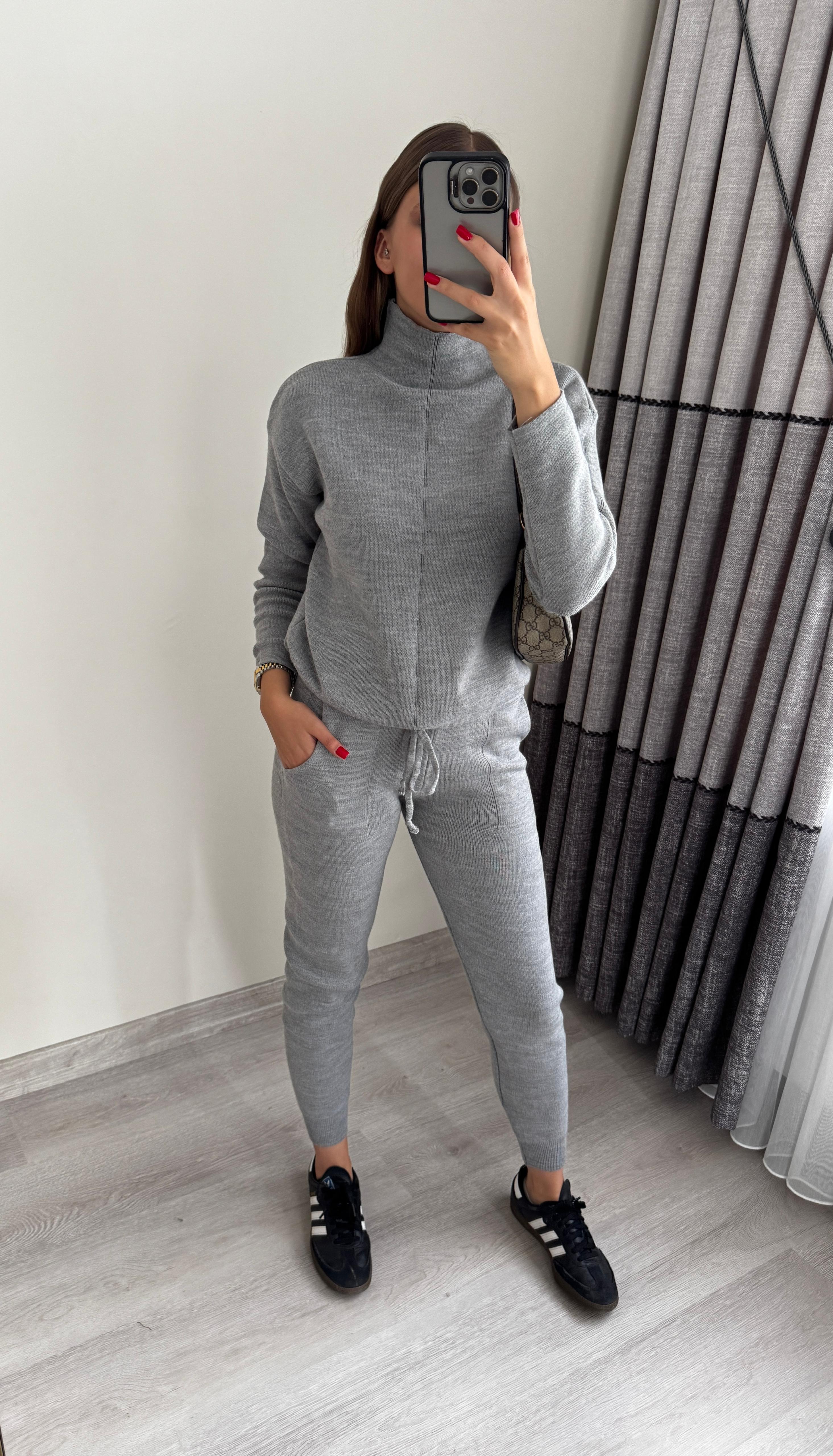 Bağcıklı Triko Takım