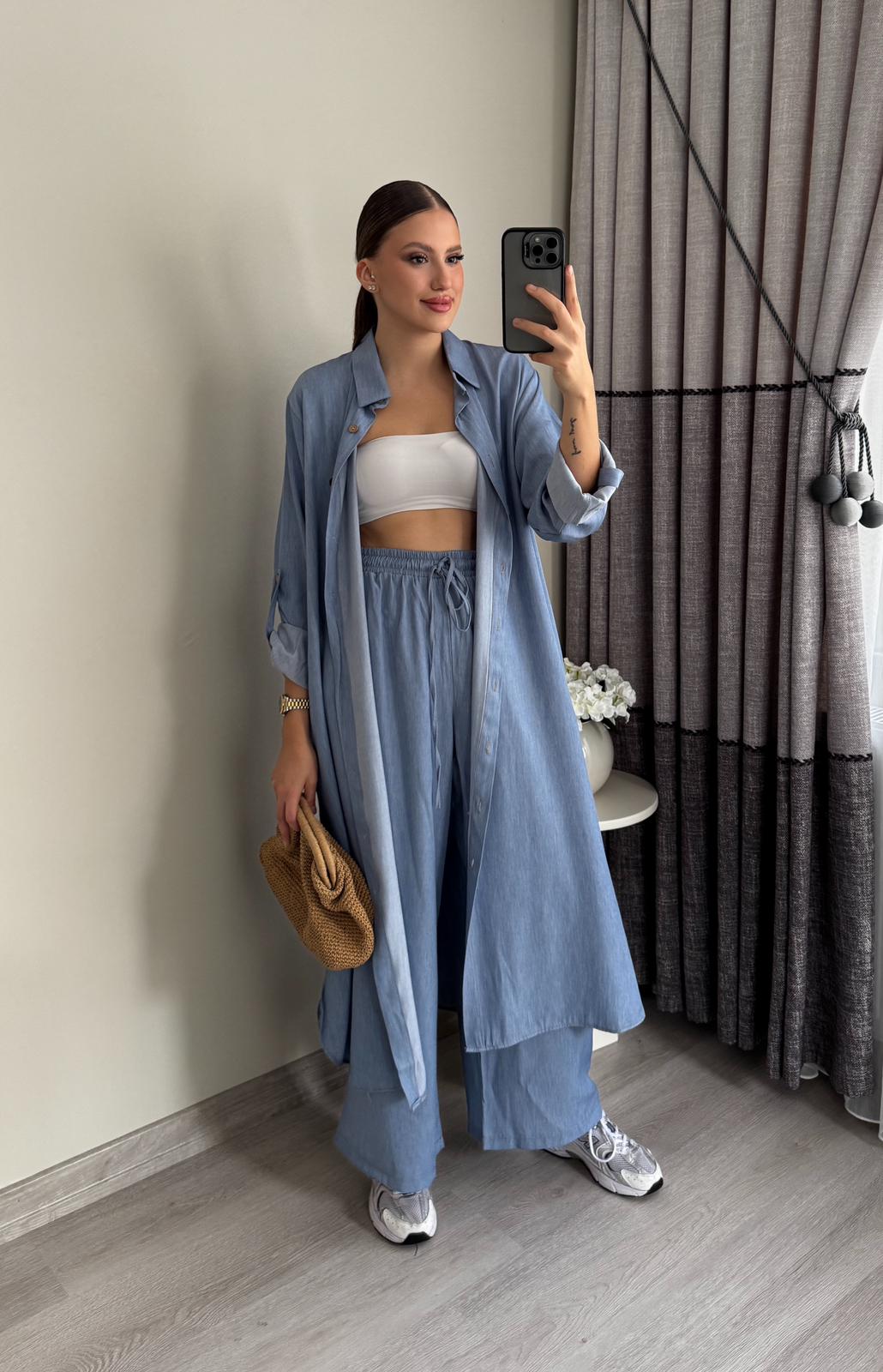 Tensel Kot Pantolon Gömlek Elbise Takım