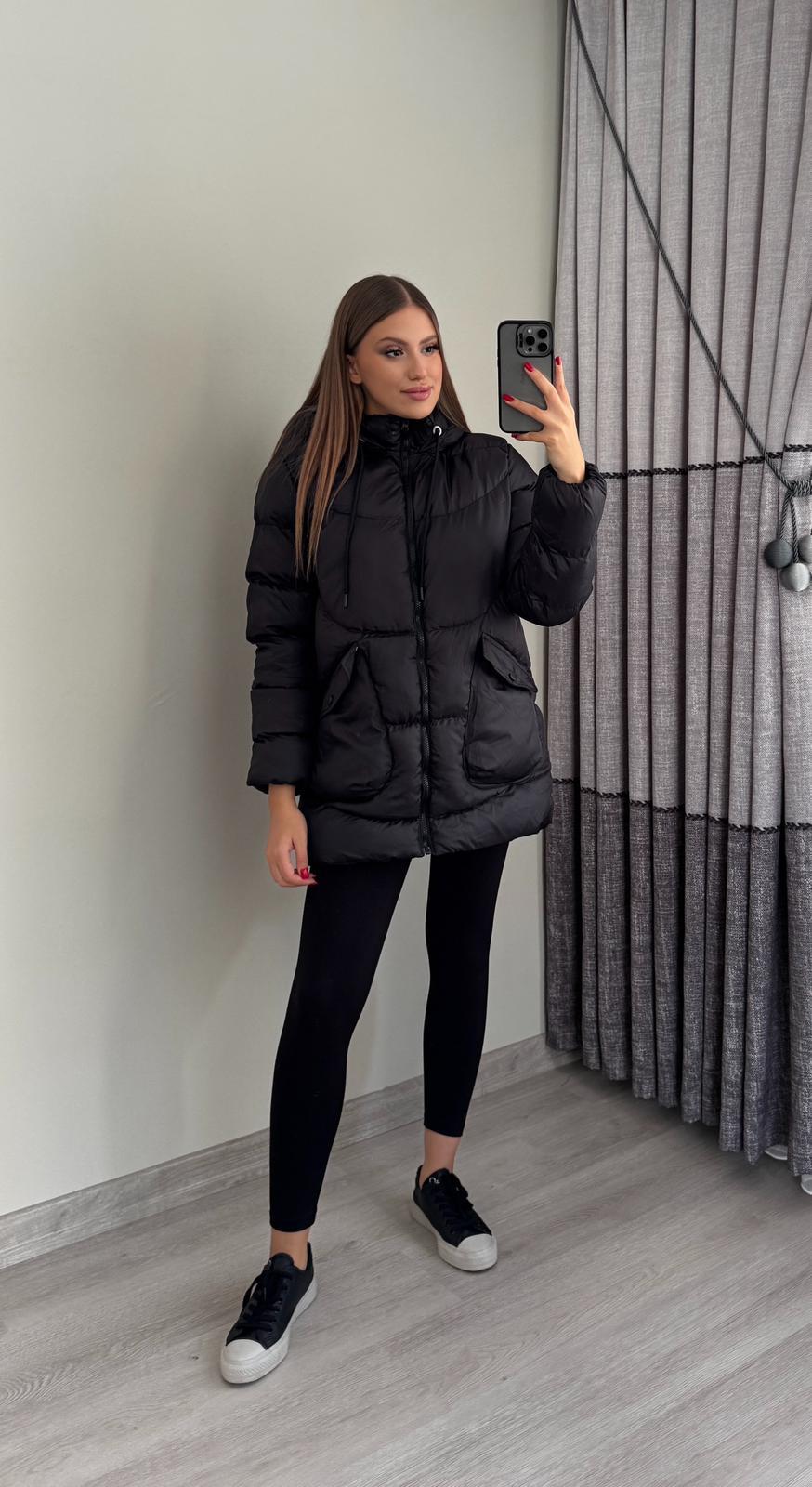 Mikrojenli Kadın Şişme Mont