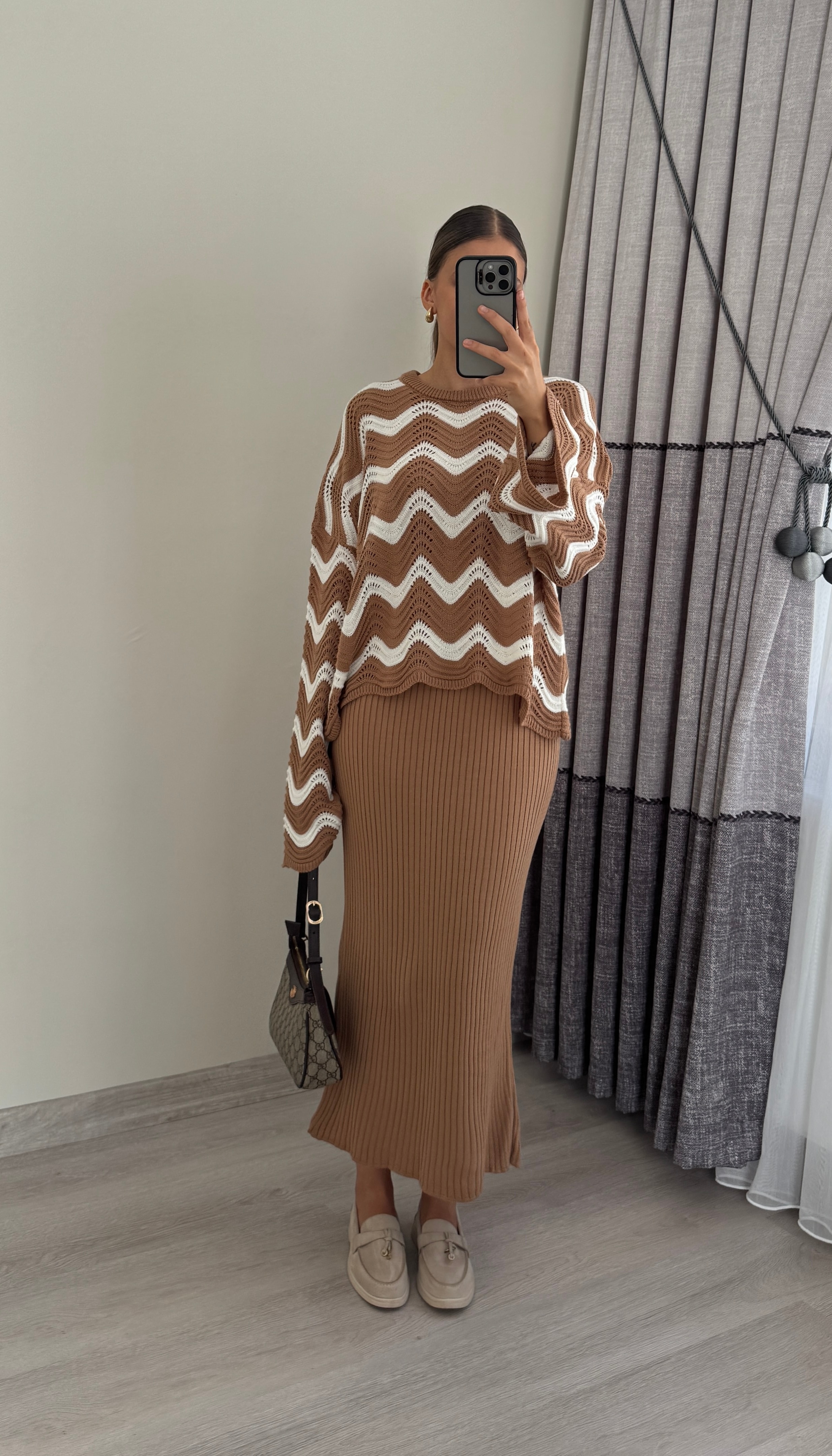 Zigzag Etekli Triko Takım