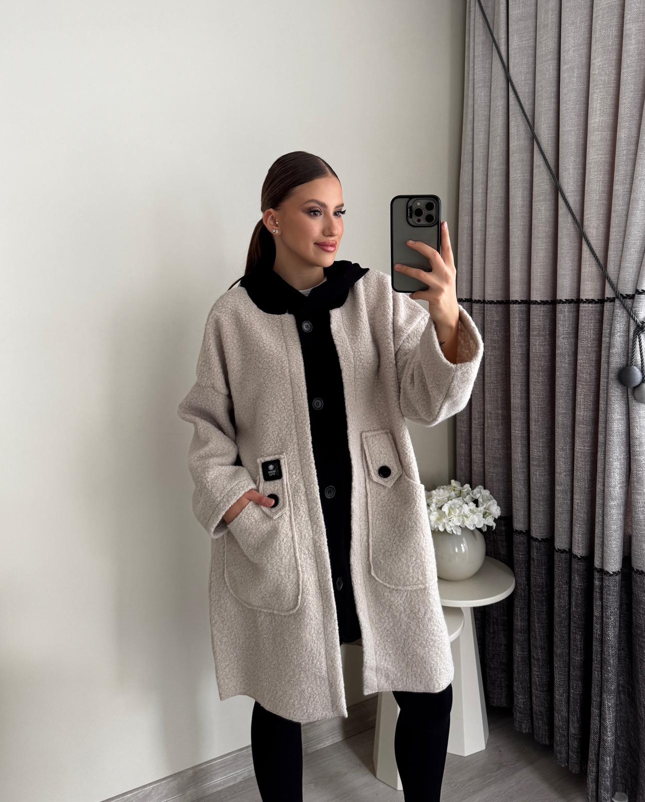 Cep Kapişon Detay Peluş Kaban