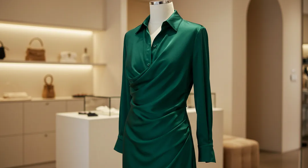 Saten Gömlek Elbise Butik