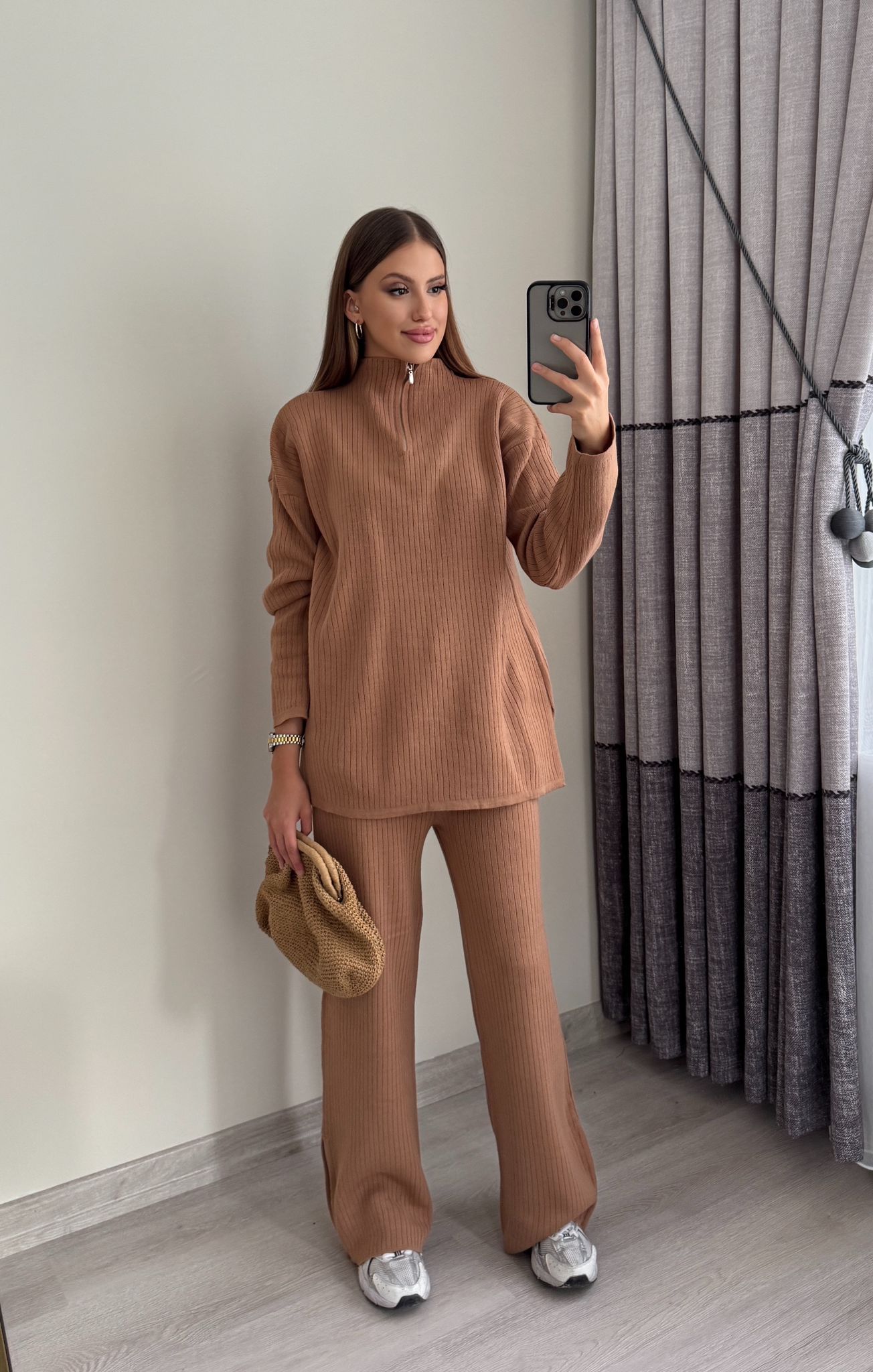 Kaşkorse Fermuarlı Triko Takım