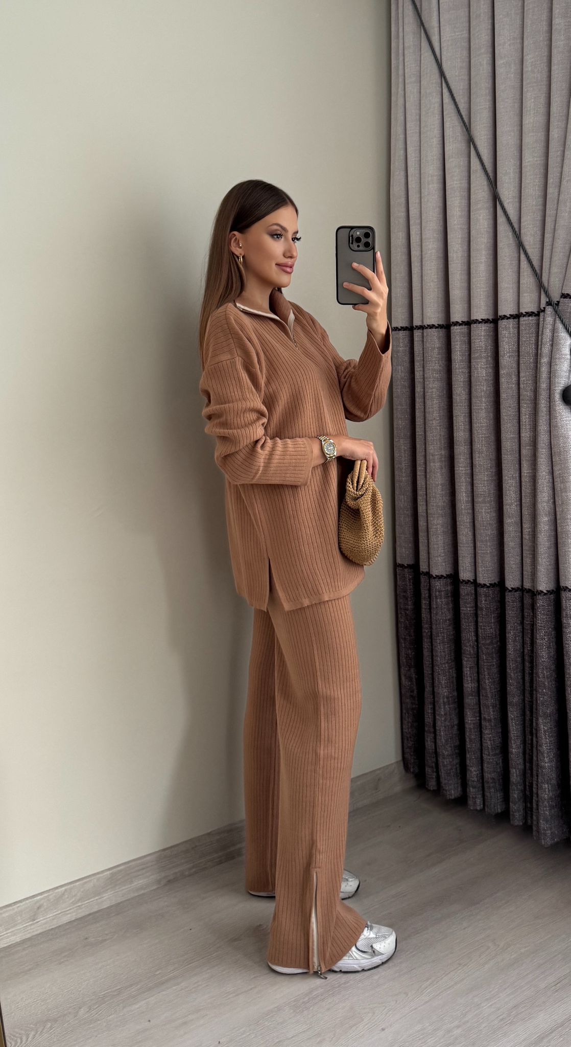 Kaşkorse Fermuarlı Triko Takım