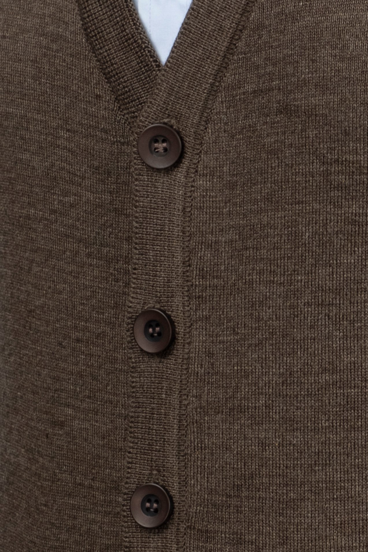 Stripe Knitwear Men's Knitwear V-Neck Vest Buttoned Pocket Detailed Patterned Waist Elastic Steel Knit - 4241L - BROWN