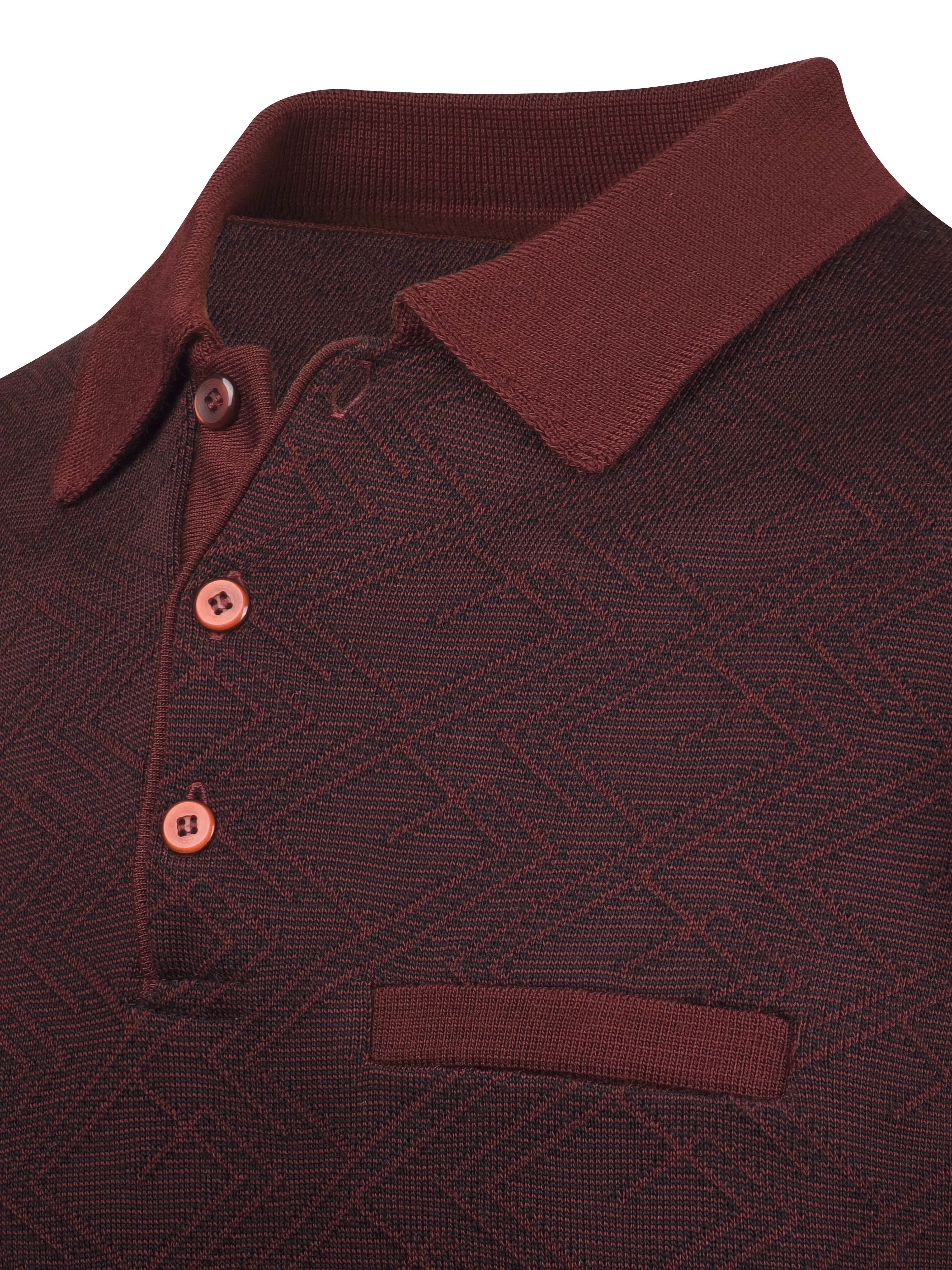 Çizgi Triko Erkek Polo Yaka Triko Kazak Desenli Kol Ve Bel Lastikli Çelik Örgü Klasik Kalıp