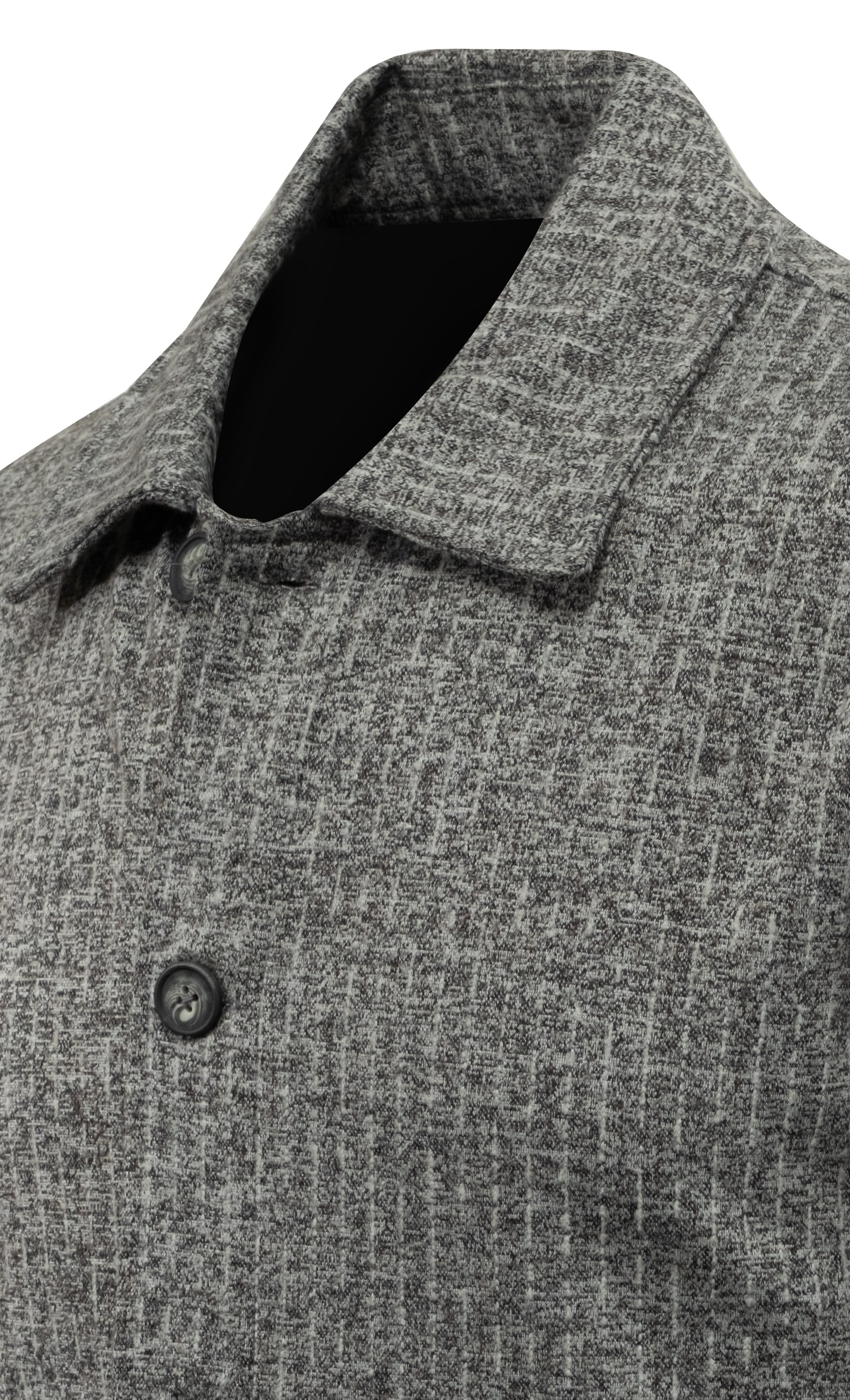 Erkek Mevsimlik Kumaş Hırka Çizgili Desenli Klasik Kalıp - 5234G - GREY