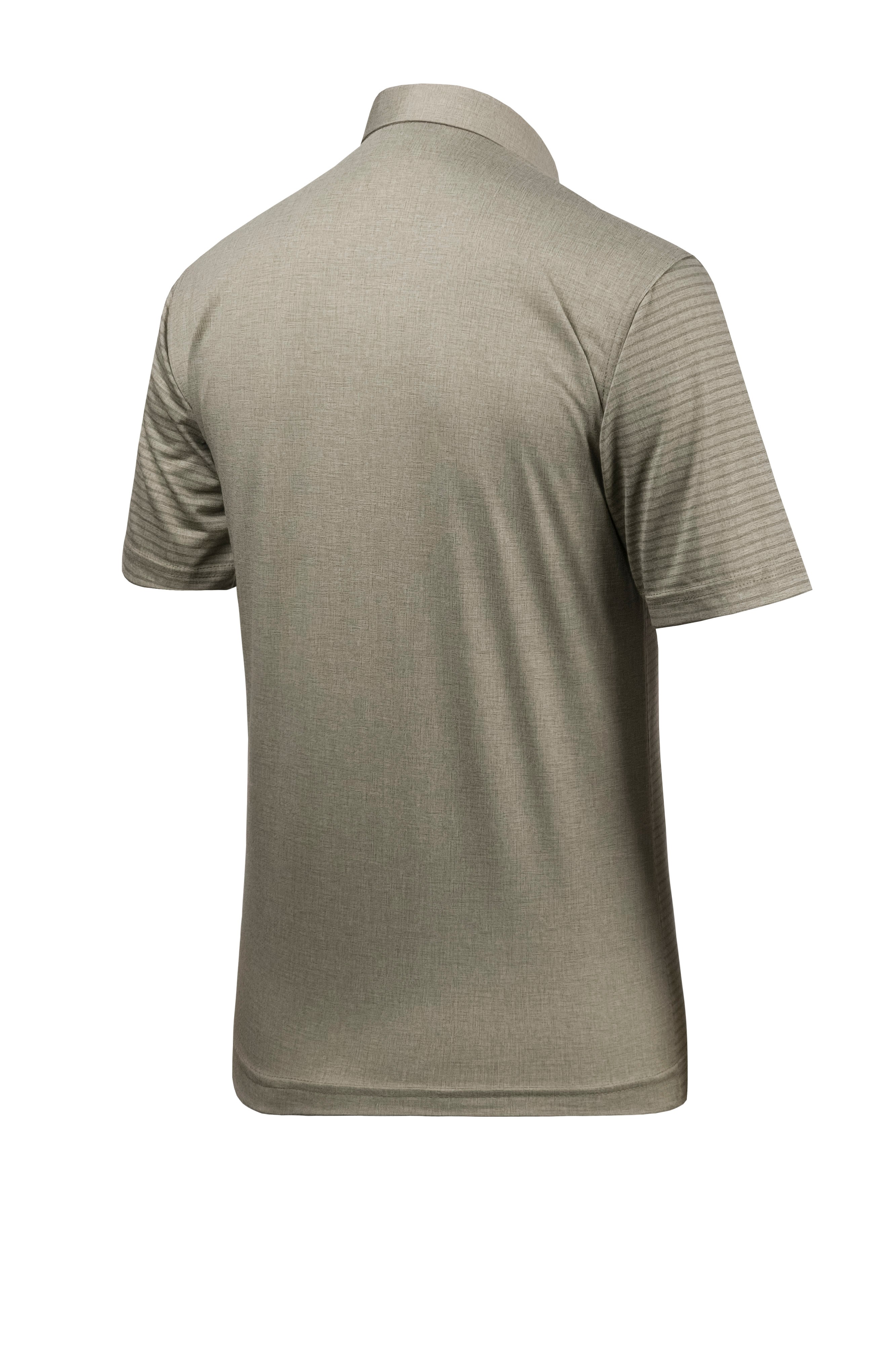 Erkek Gömlek Yaka Düğmeli Cepli Tişört Regular Kalıp - YEŞİL