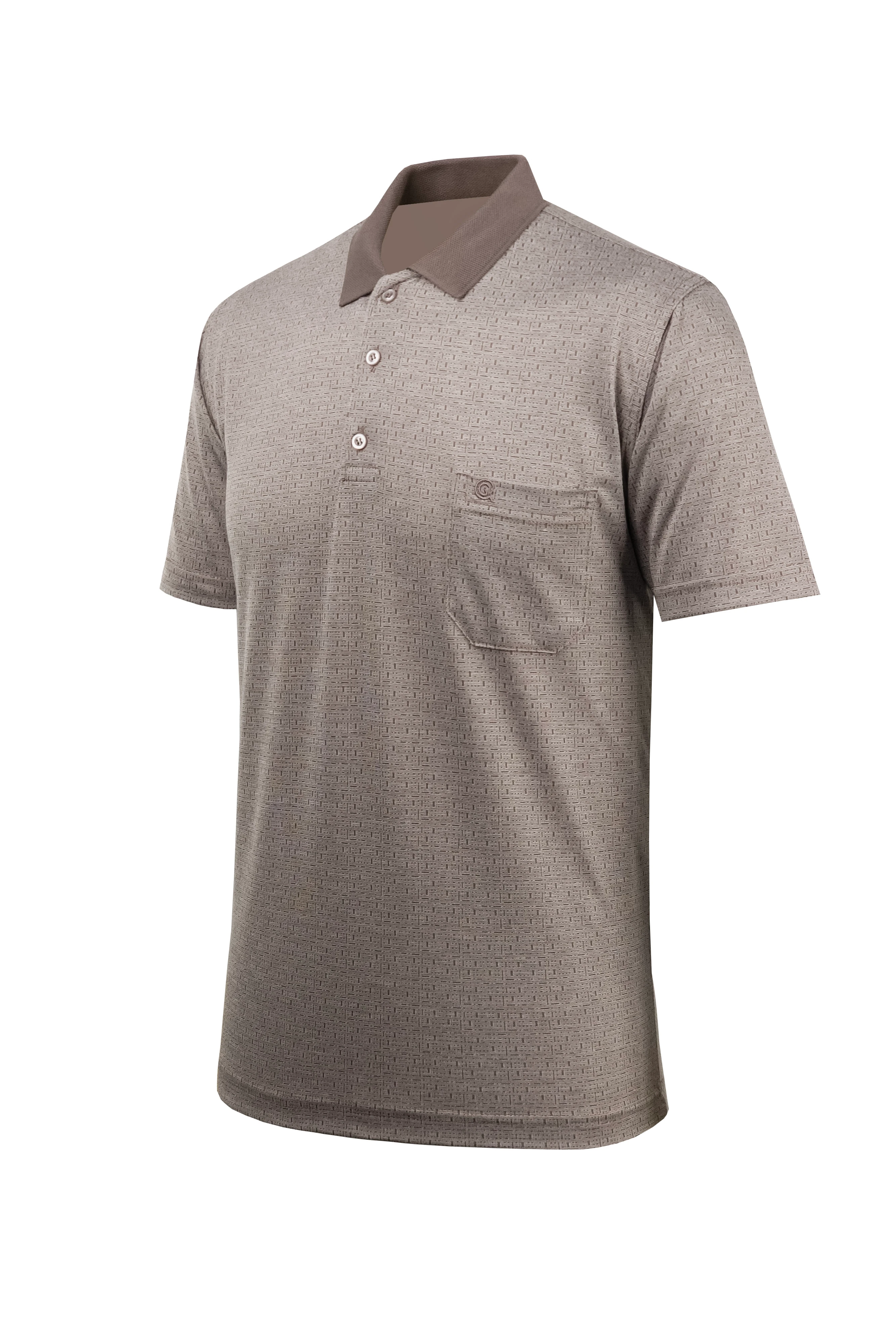 Erkek Polo Yaka Düğmeli Cepli Tişört Klasik Kalıp