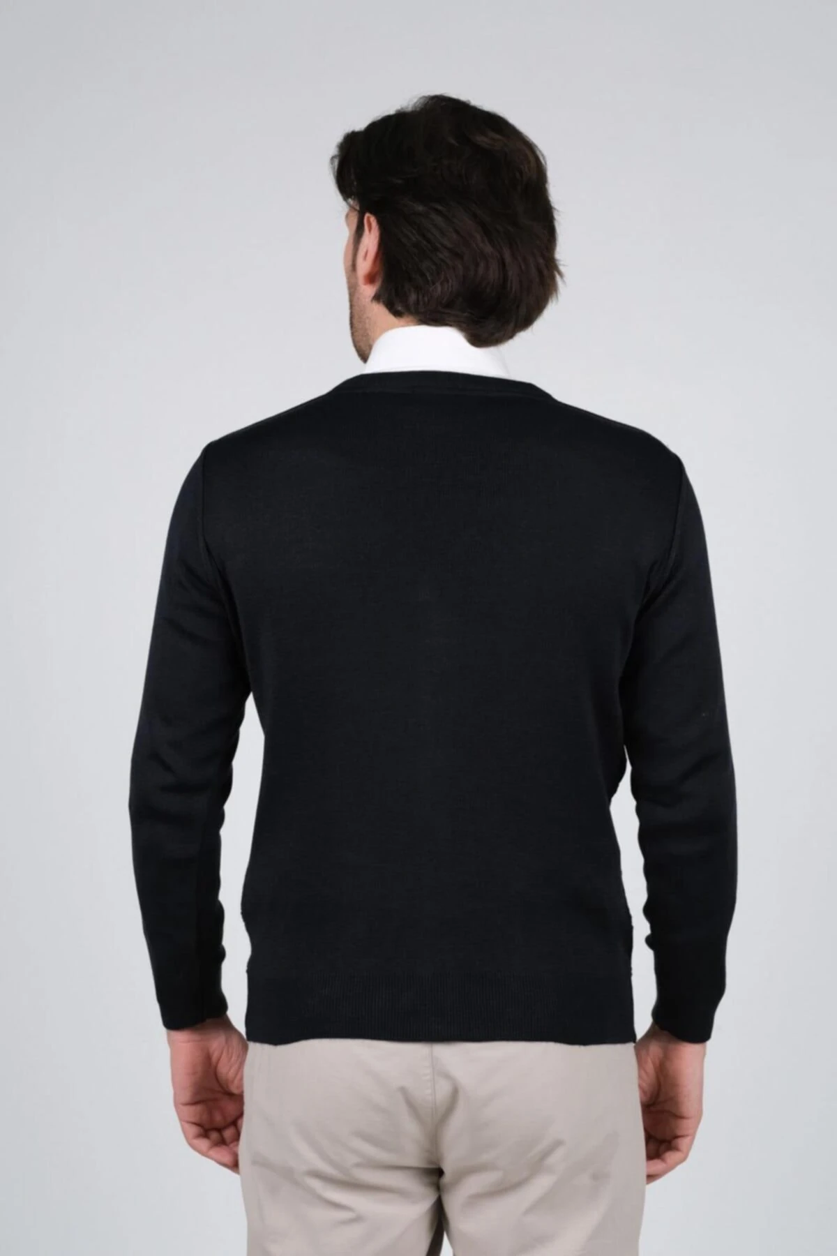 Düğmeli Erkek Triko Hirka