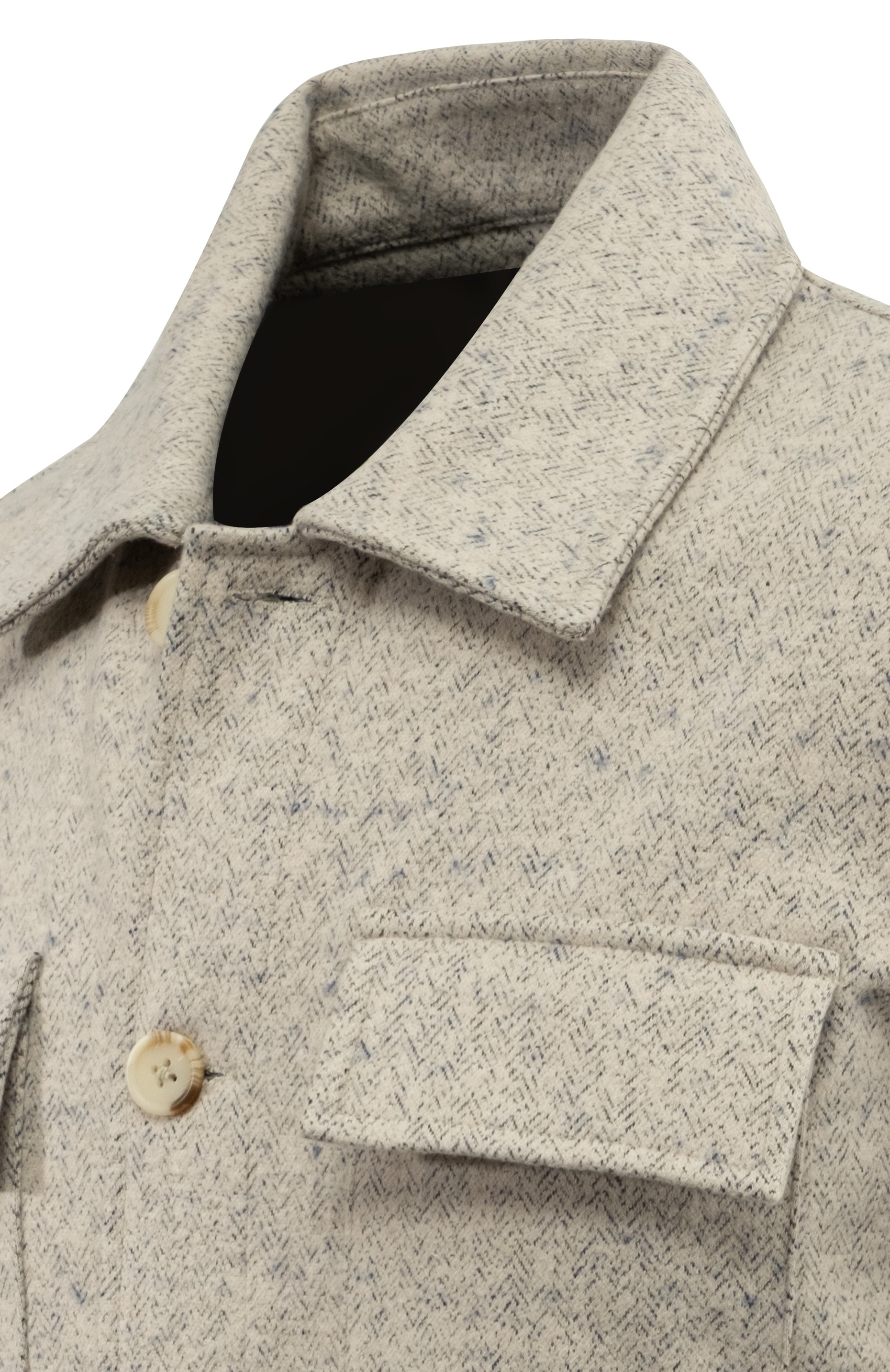 Erkek Mevsimlik Kumaş Hırka Noktalı Zikzak Desenli Klasik Kalıp - 5232G - TAŞ