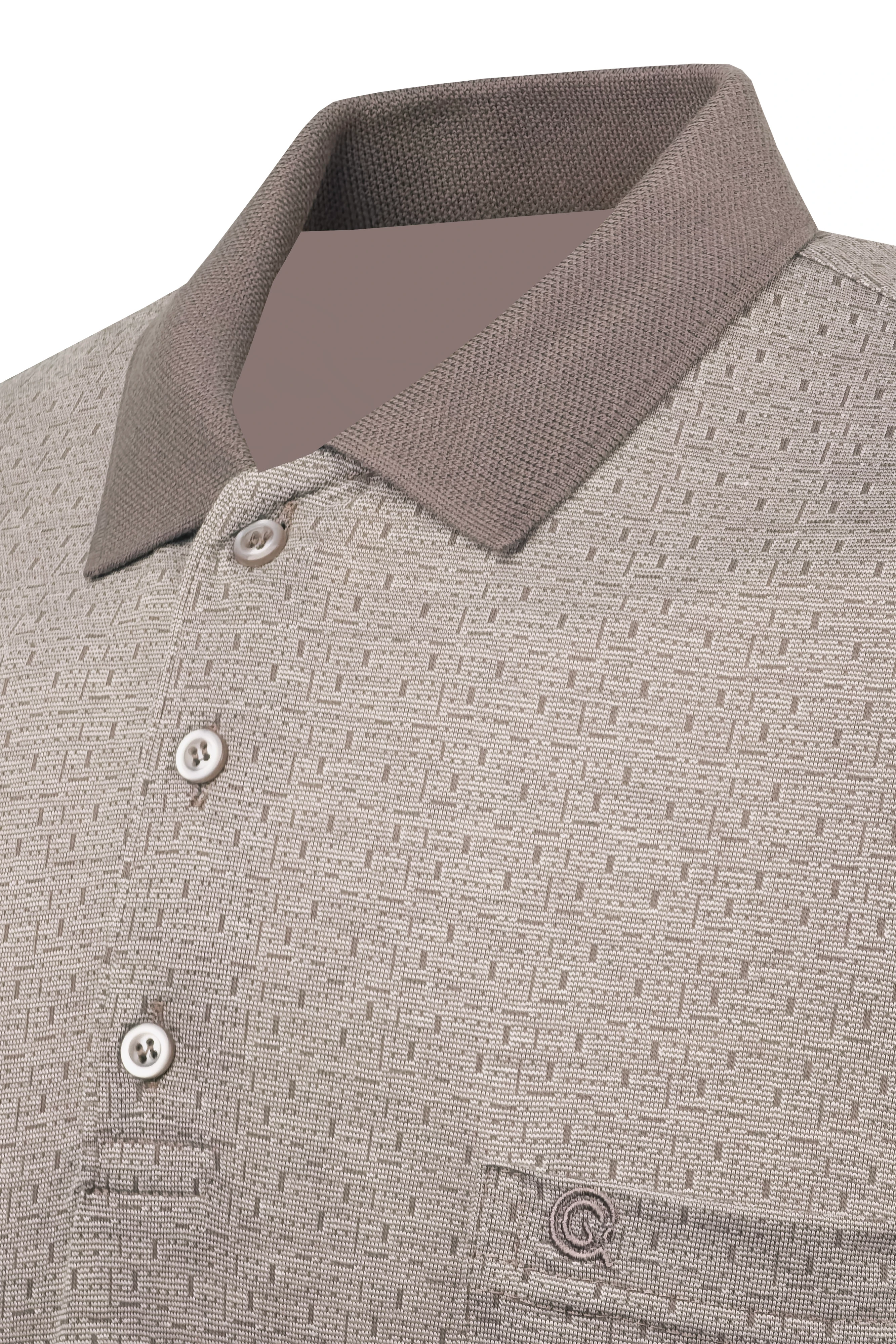 Erkek Polo Yaka Düğmeli Cepli Tişört Klasik Kalıp