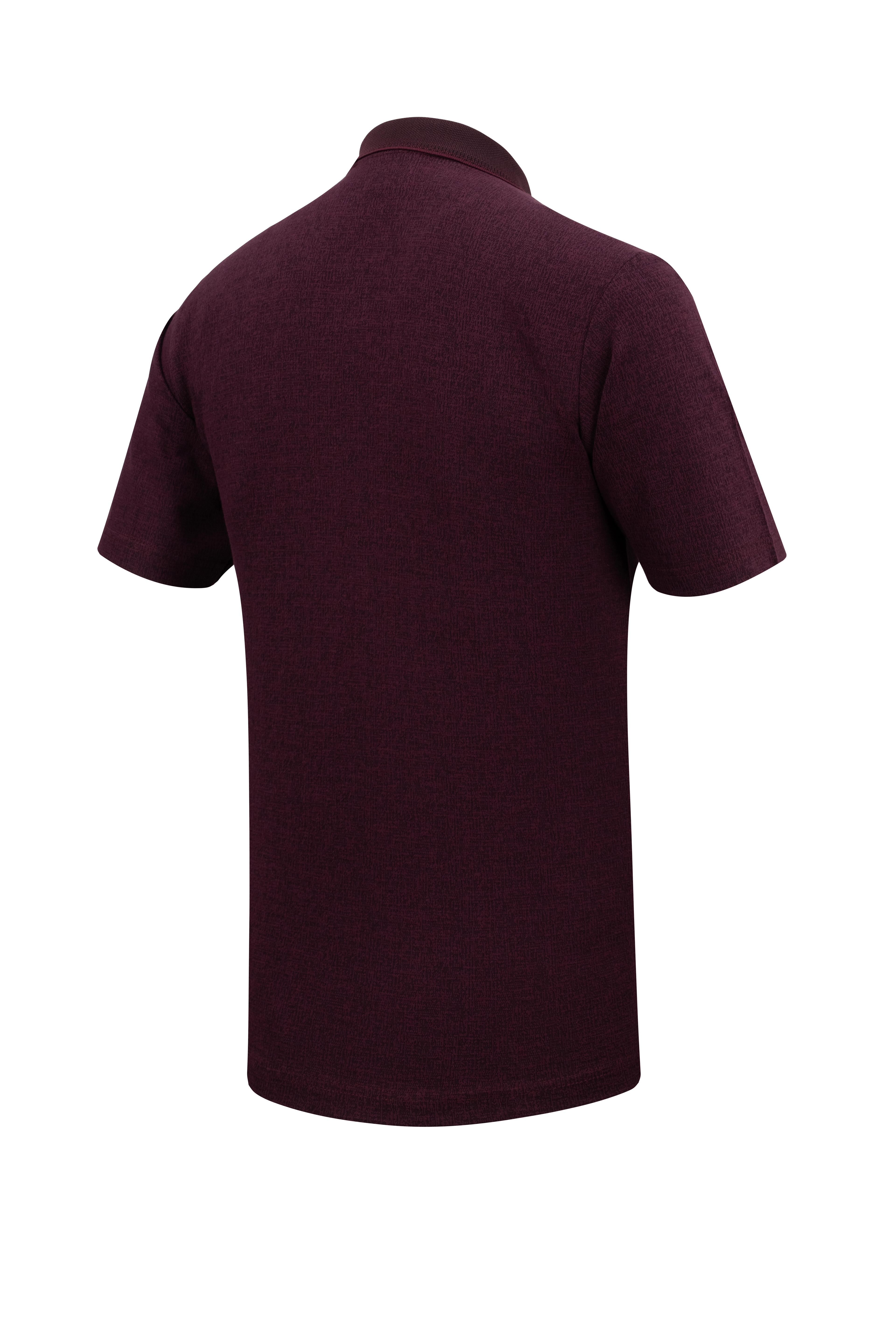 Erkek Polo Yaka Cepli Klasik Kalıp Tişört - 5116 - BORDO
