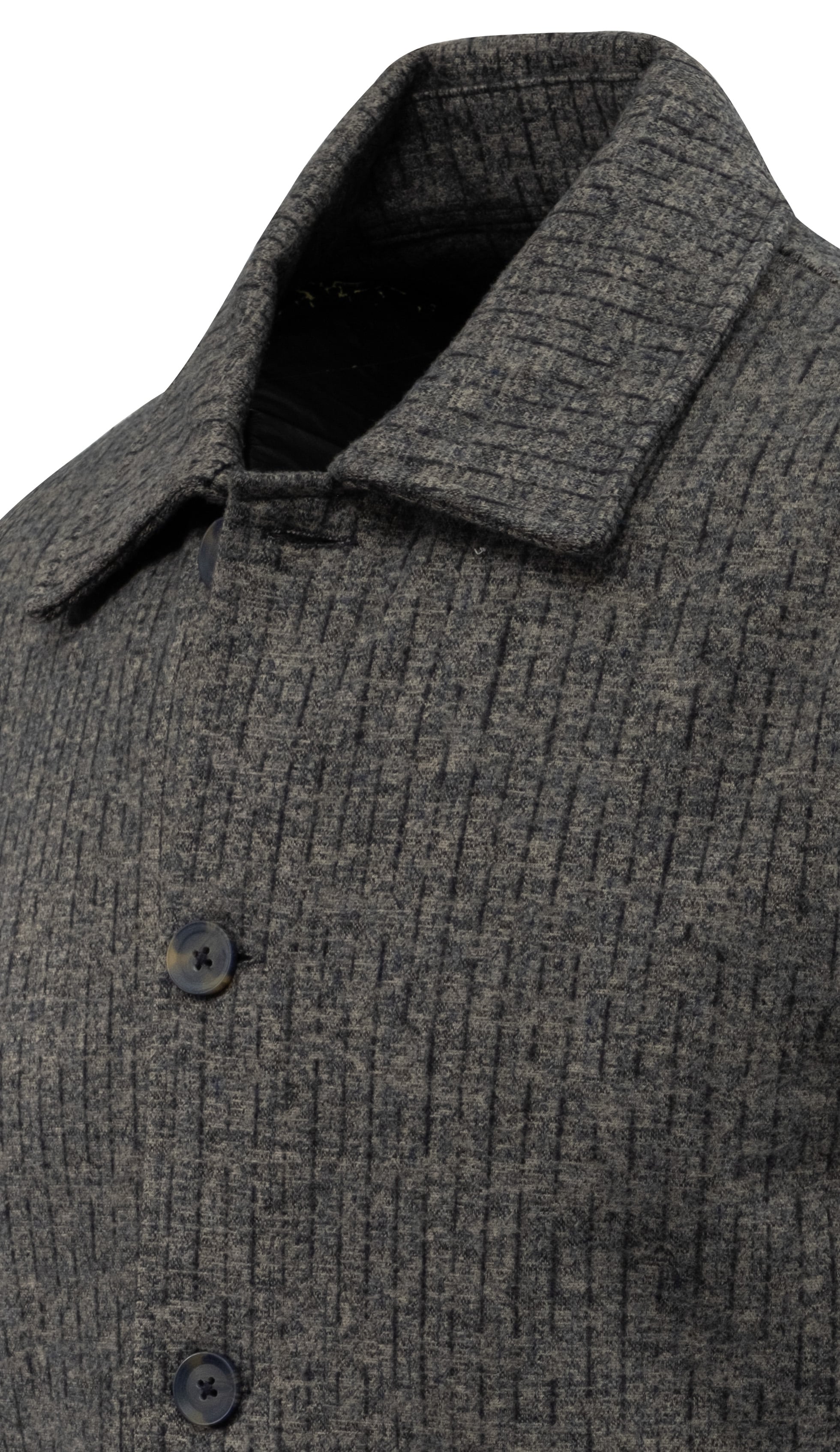 Erkek Mevsimlik Kumaş Hırka Çizgili Desenli Klasik Kalıp - 5234G - NAVY BLUE