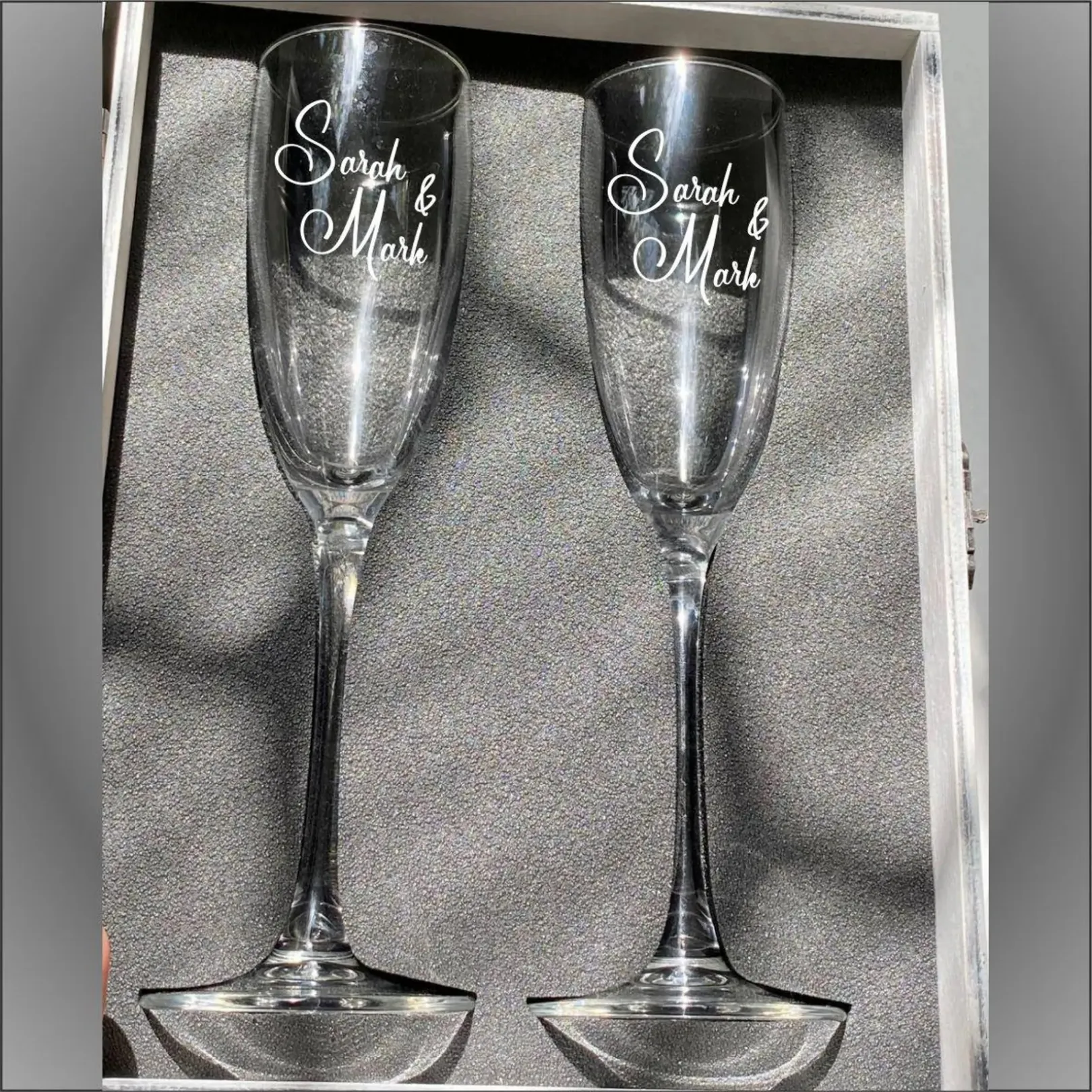 Kişiye Özel Şampanya Kadehi - Düğün Kadehleri - Kutu Opsiyonlu Paşabahçe Nude Terroir Şampanya Kadehi