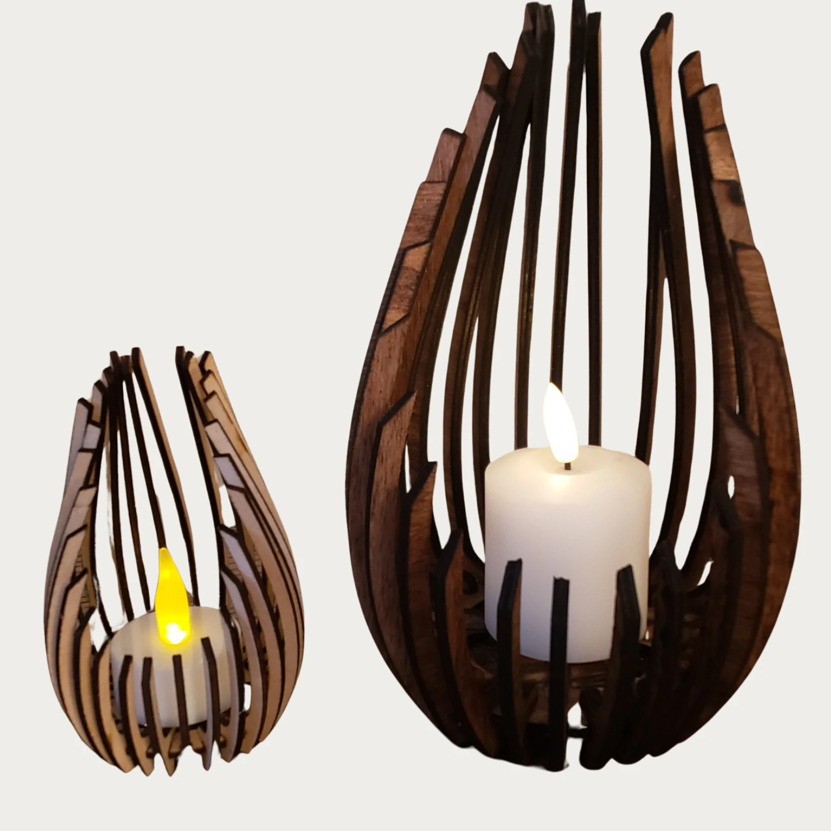 Sanatsal Dekoratif Mumluk - 2'li Set Mumluk Özel Gün ve Geceleriniz İçin