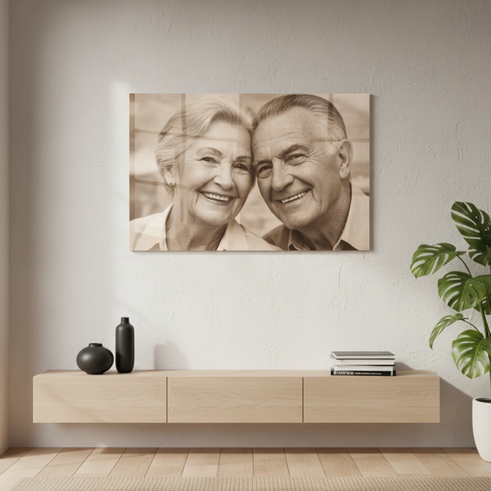 Kendi Fotoğrafınızdan Cam Tablo - 40cm 60cm Kişiye Özel Olarak Üretilir