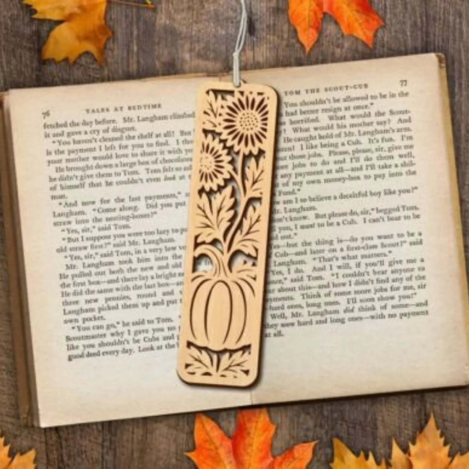 Sonbahar Temalı 5 Adet Kitap Ayracı