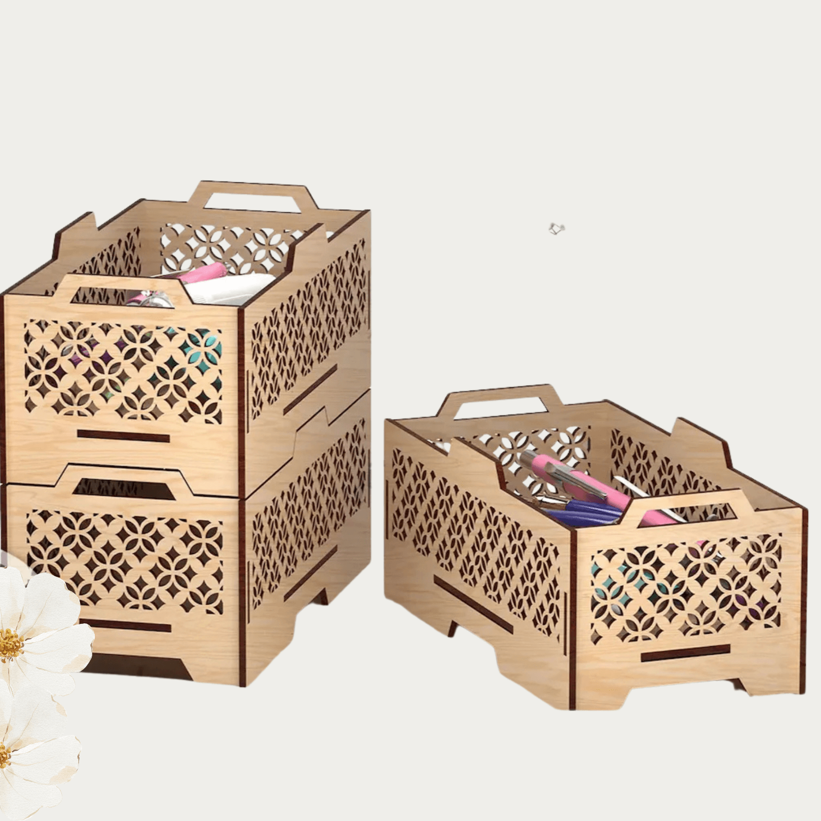 Masaüstü Dekoratif Kutu - İstediğiniz Sayıda Çoğaltılabilir Masaüstü Düzenleyici