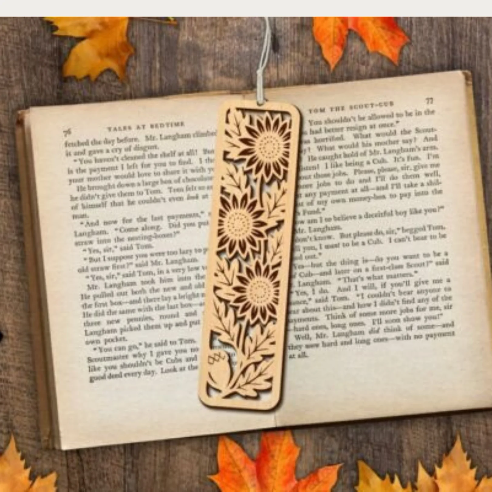 Sonbahar Temalı 5 Adet Kitap Ayracı