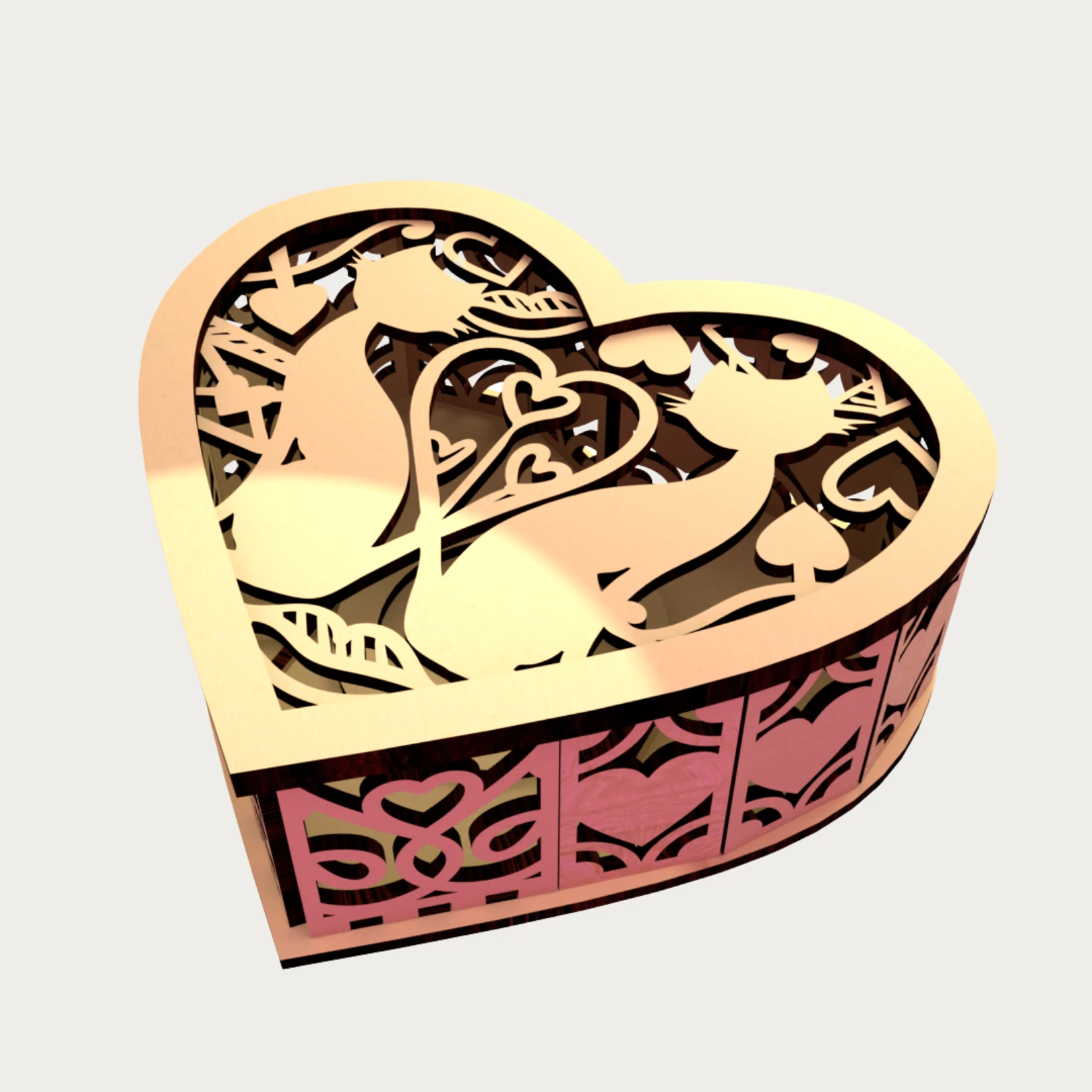 Sevgililer Günü İçin Dekoratif Mumluk 