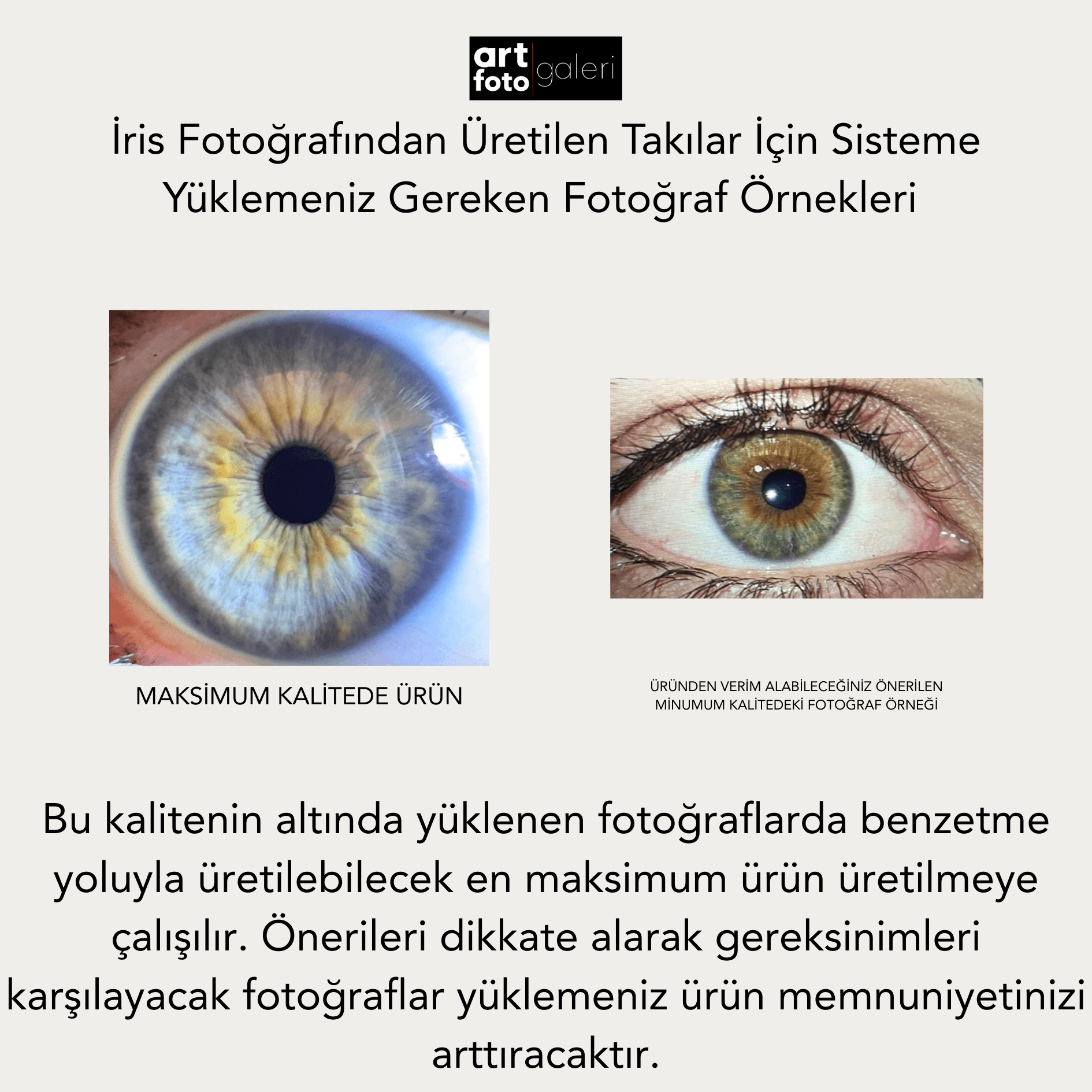 14K Altın Kaplama 20MM Kişiye Özel İris Fotoğraflı Kolye - Gold Renk