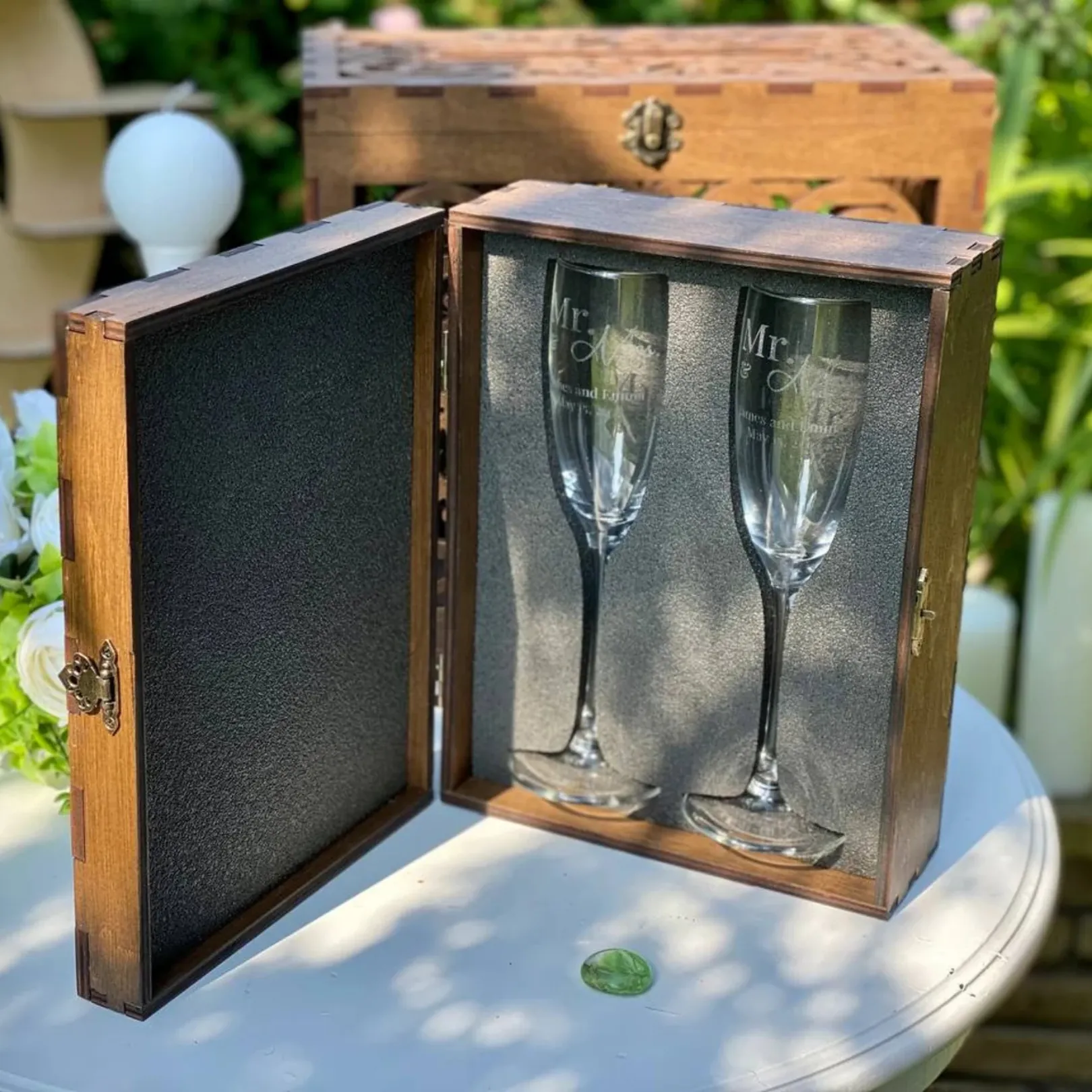 Kişiye Özel Şampanya Kadehi - Düğün Kadehleri - Kutu Opsiyonlu Paşabahçe Nude Terroir Şampanya Kadehi