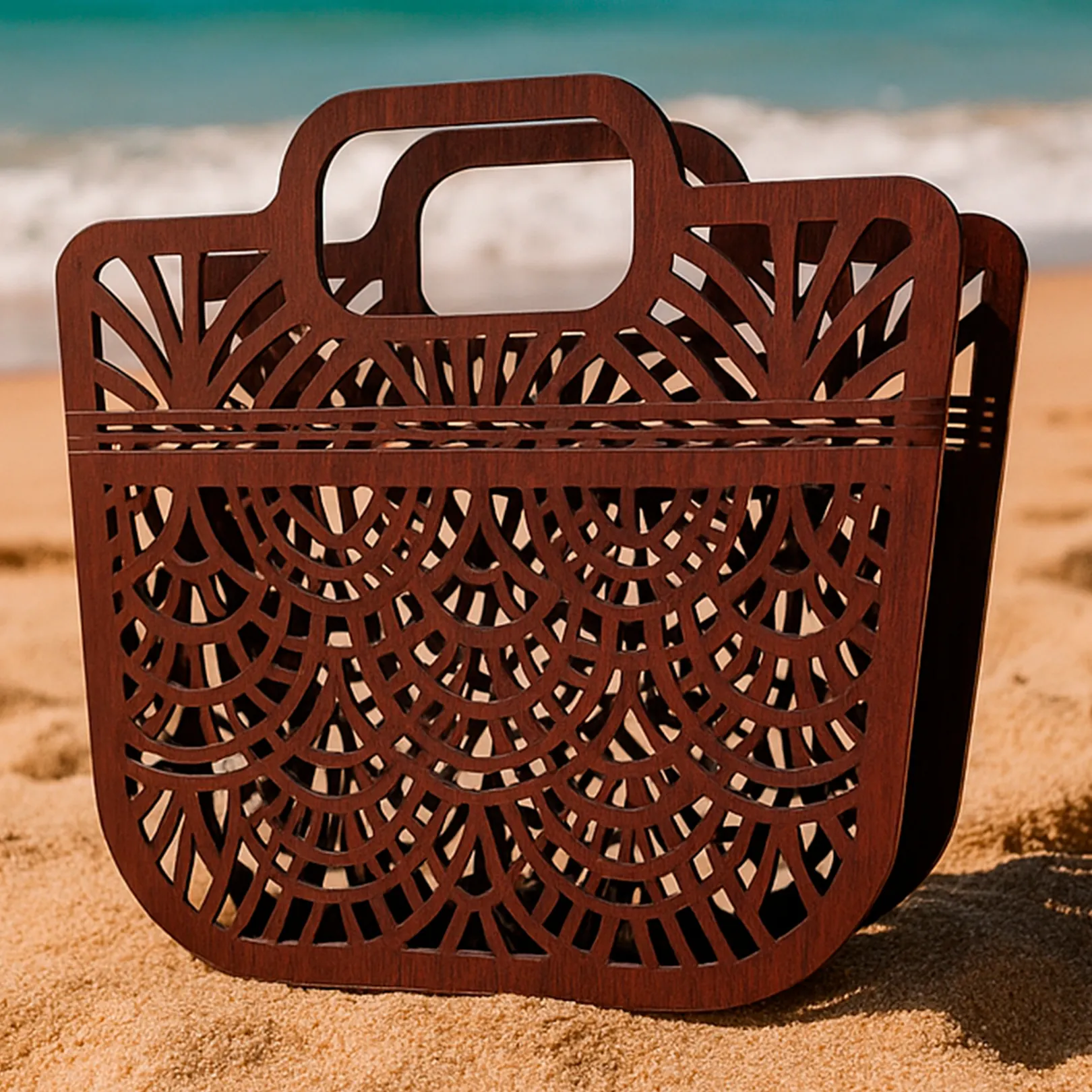 Dekoratif Lazer Kesim Çanta - Aksesuar ve Dekor Olarak Kullanılabilir