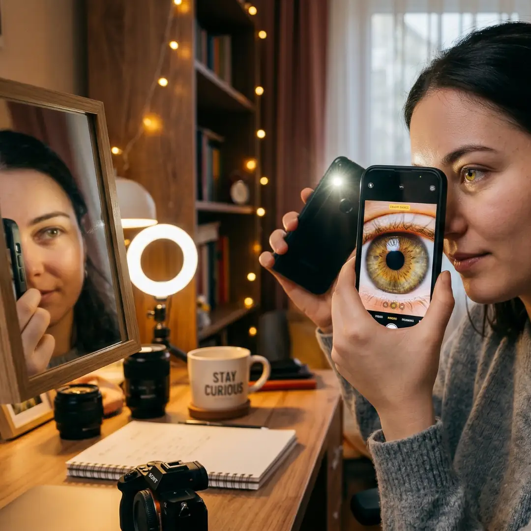 Evde İris Fotoğrafı Nasıl Çekilir?