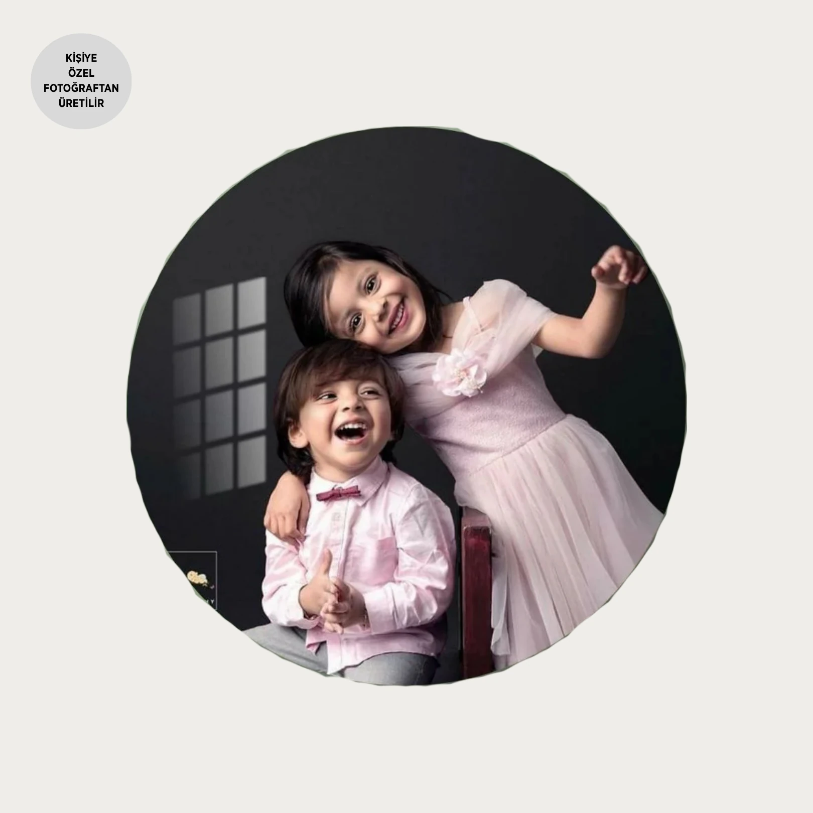 Yuvarlak Cam Tablo - Kişiye Özel 75cm Çapında