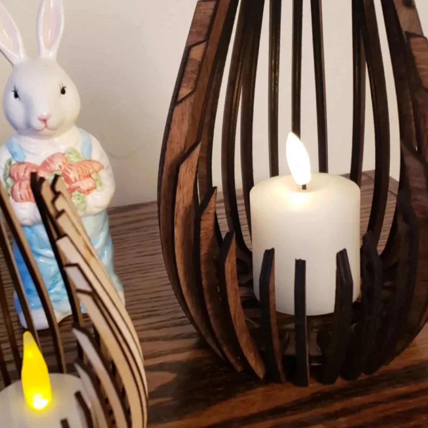 Sanatsal Dekoratif Mumluk - 2'li Set Mumluk Özel Gün ve Geceleriniz İçin