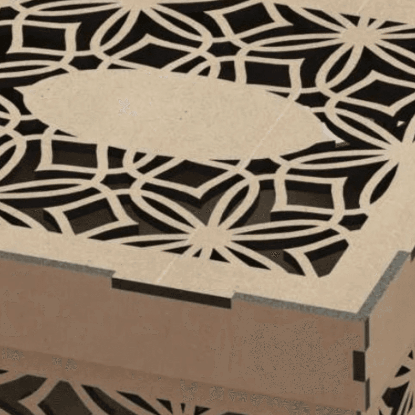 Dekoratif Geometrik Desenli Fotoğraf Saklama Kutusu - Kişiye Özel Olarak Üretilir - Fotoğraf Baskısı Seçenekli