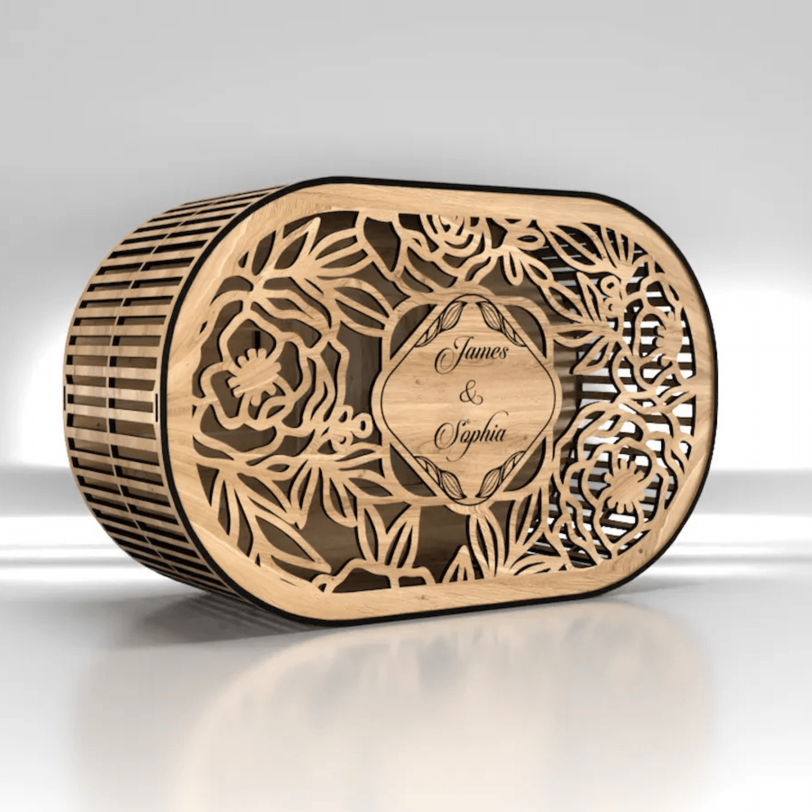 Düğün Zarf Kutusu - Dekoratif Para Sandığı - Kişiye Özel Hediyelik Kutu