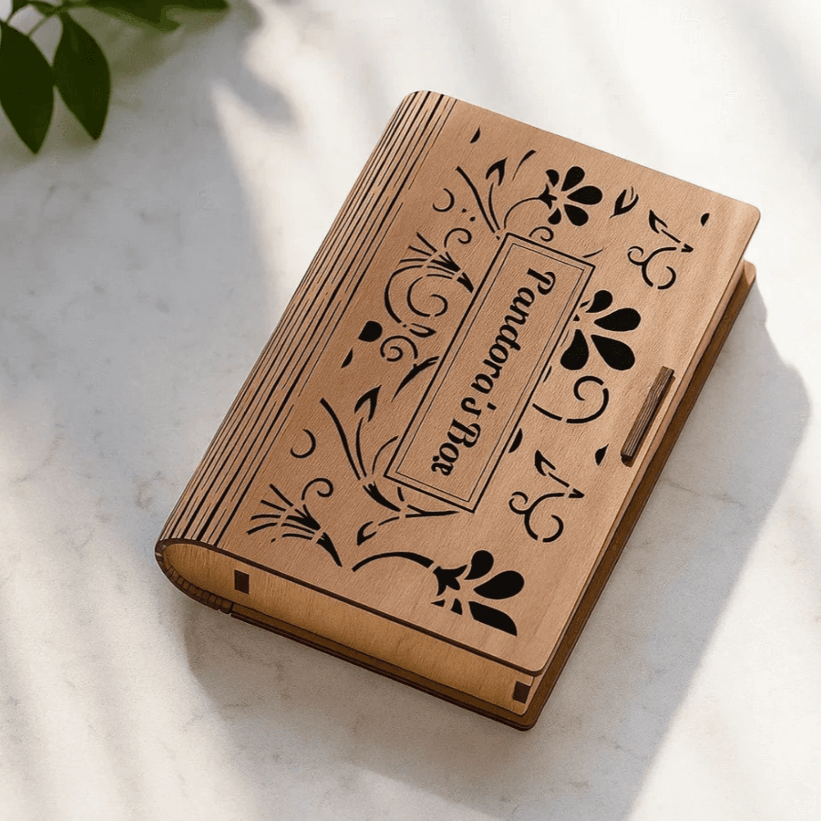Kişiselleştirilebilir Kitap Kutusu - Dekoratif Kitap Saklama Kutusu