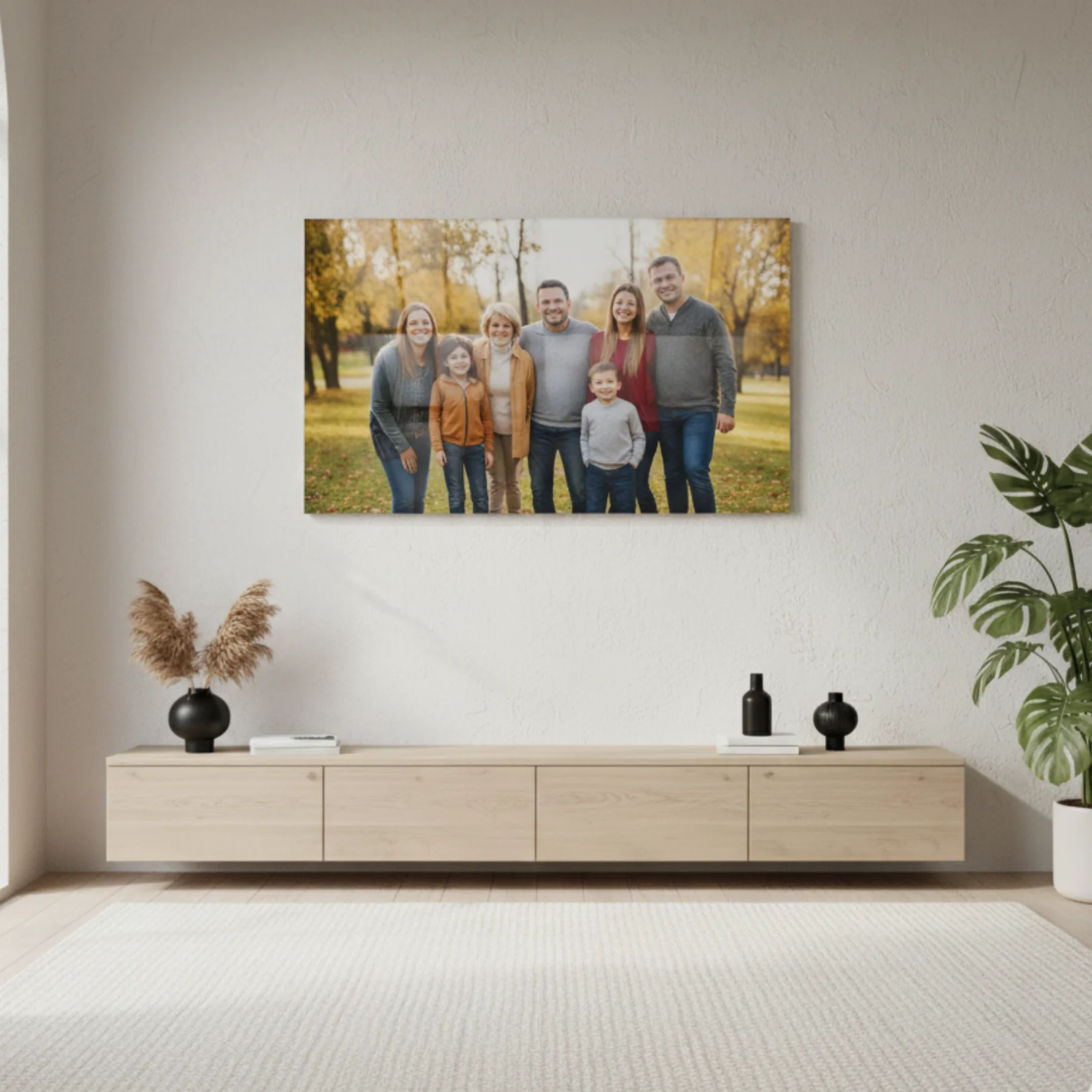 Kişiye Özel Fotoğraflardan Üretilen 50cm 70cm Cam Tablo