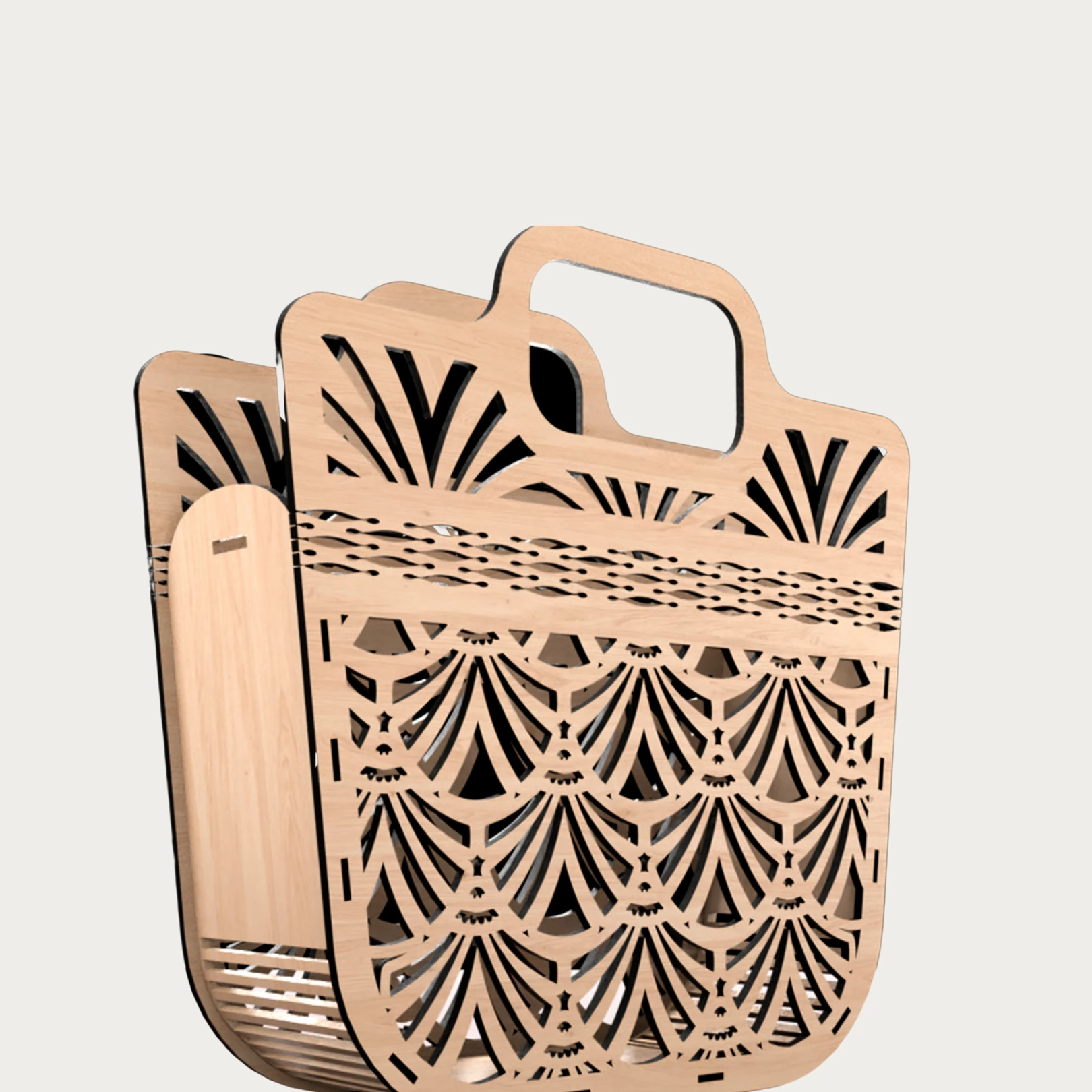 Dekoratif Lazer Kesim Çanta - Aksesuar ve Dekor Olarak Kullanılabilir