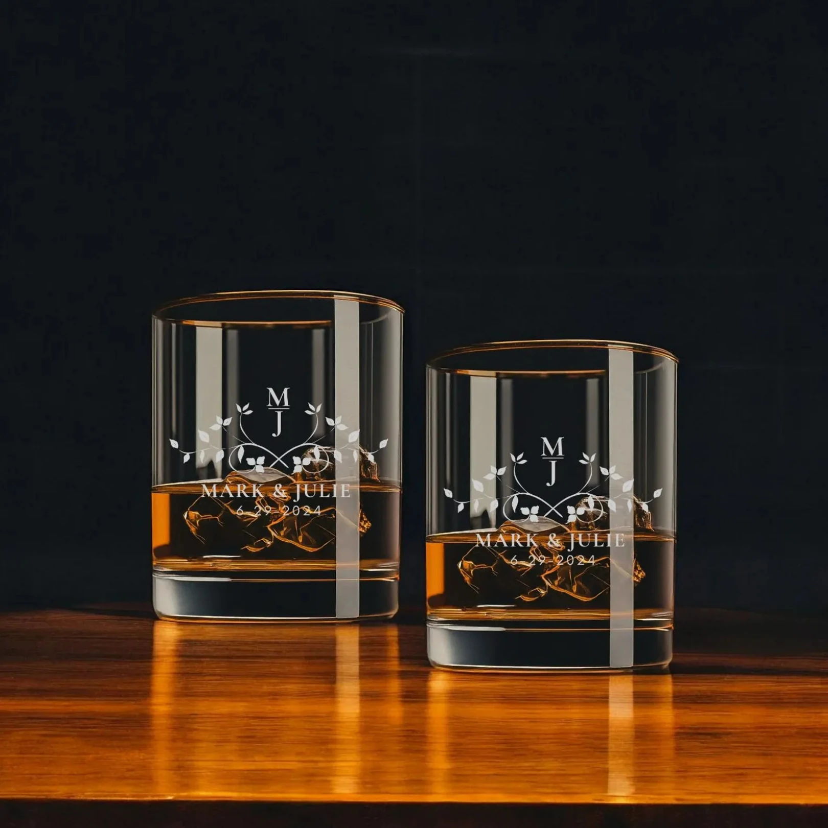 Kişiye Özel Paşabahçe Ella Viski Bardağı - 260cc - Viski Bardağı Seti