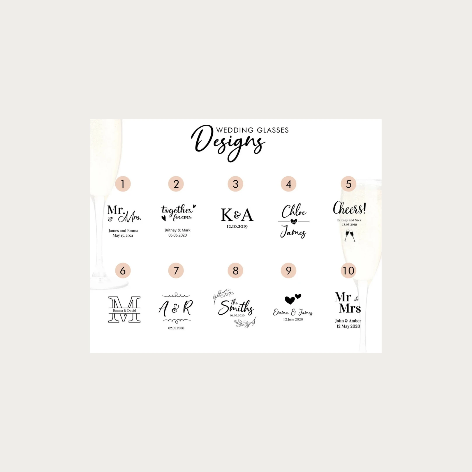 Kişiye Özel Şampanya Kadehi - Düğün Kadehleri - Kutu Opsiyonlu Paşabahçe Nude Terroir Şampanya Kadehi