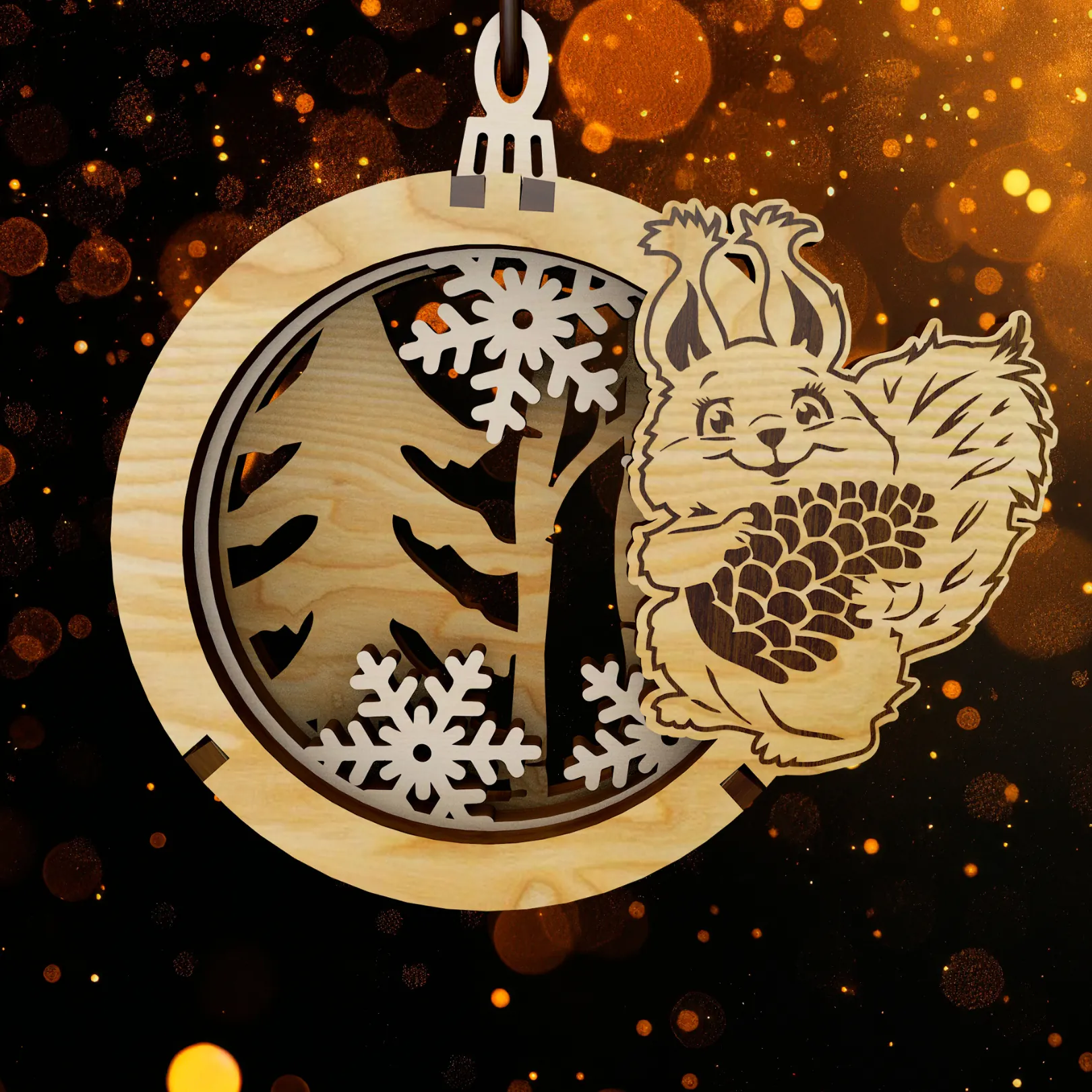 3 Boyutlu 9 Farklı Temada Yılbaşı Ağacı Süsü