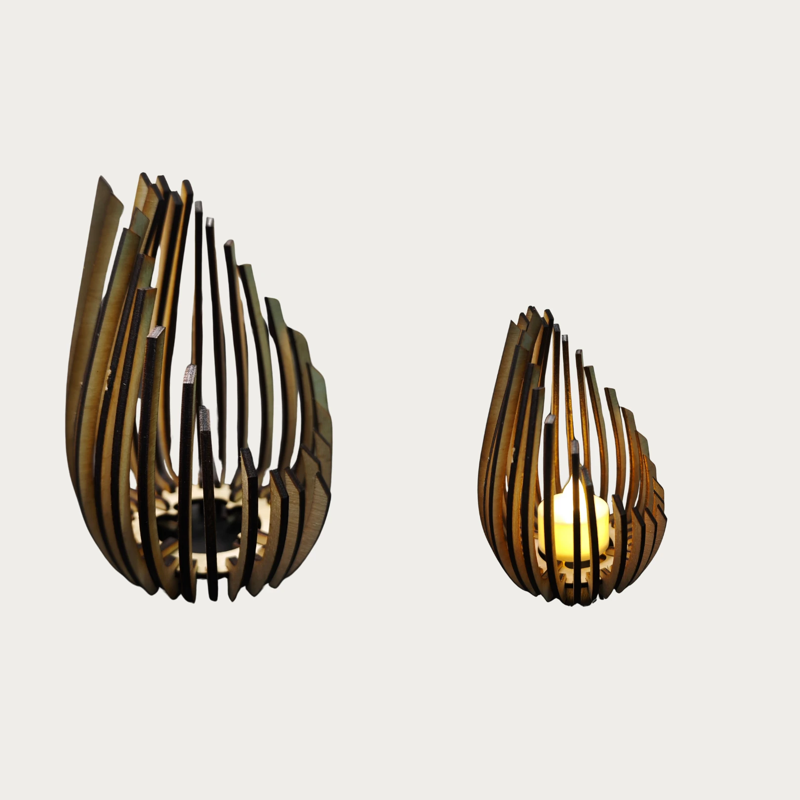 Sanatsal Dekoratif Mumluk - 2'li Set Mumluk Özel Gün ve Geceleriniz İçin