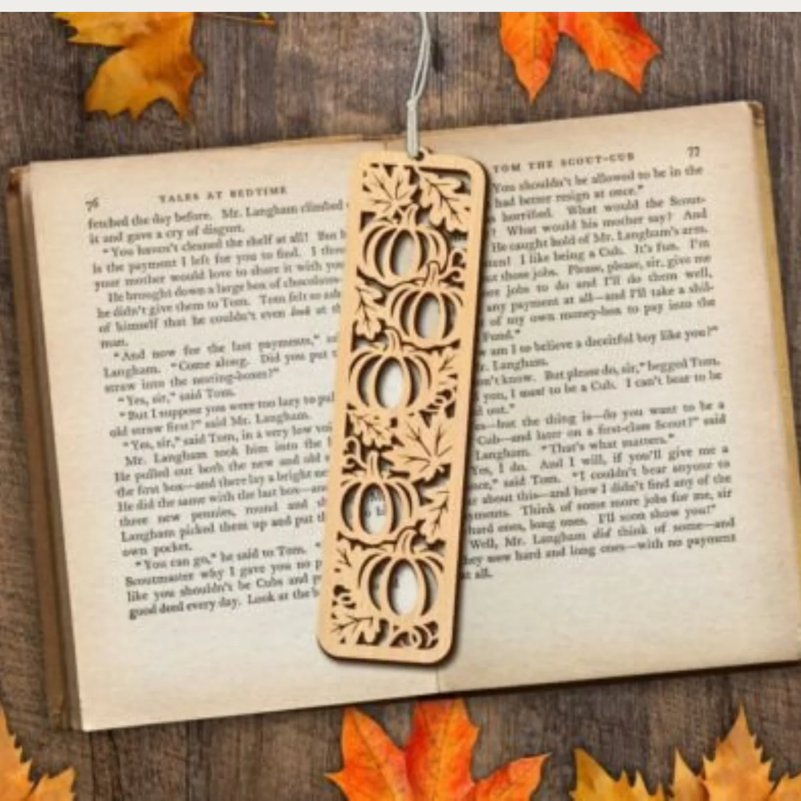 Sonbahar Temalı 5 Adet Kitap Ayracı