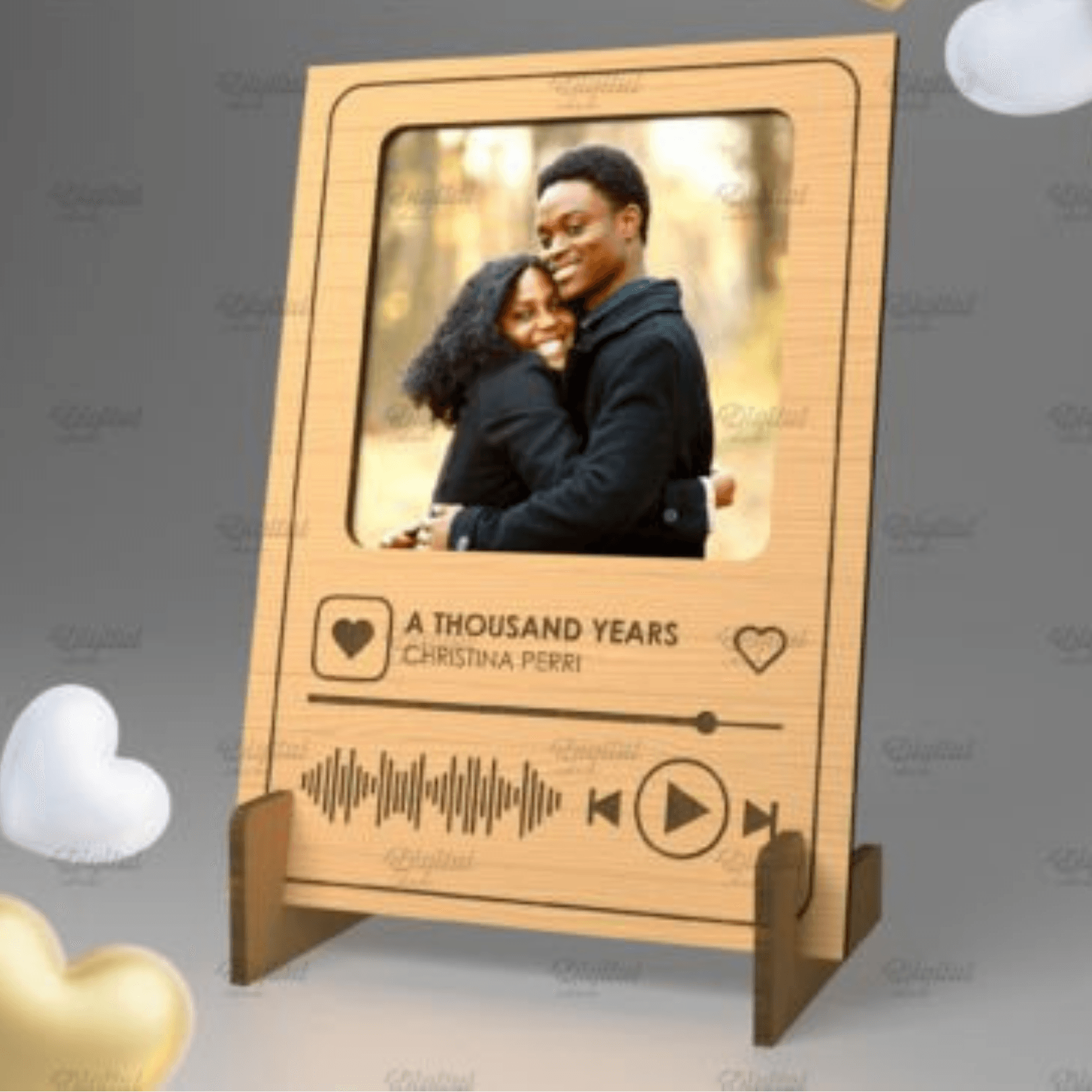 Kişiye Özel Müzik Kodlu Fotoğraf Çerçevesi - Spotify Müzikli Çerçeve