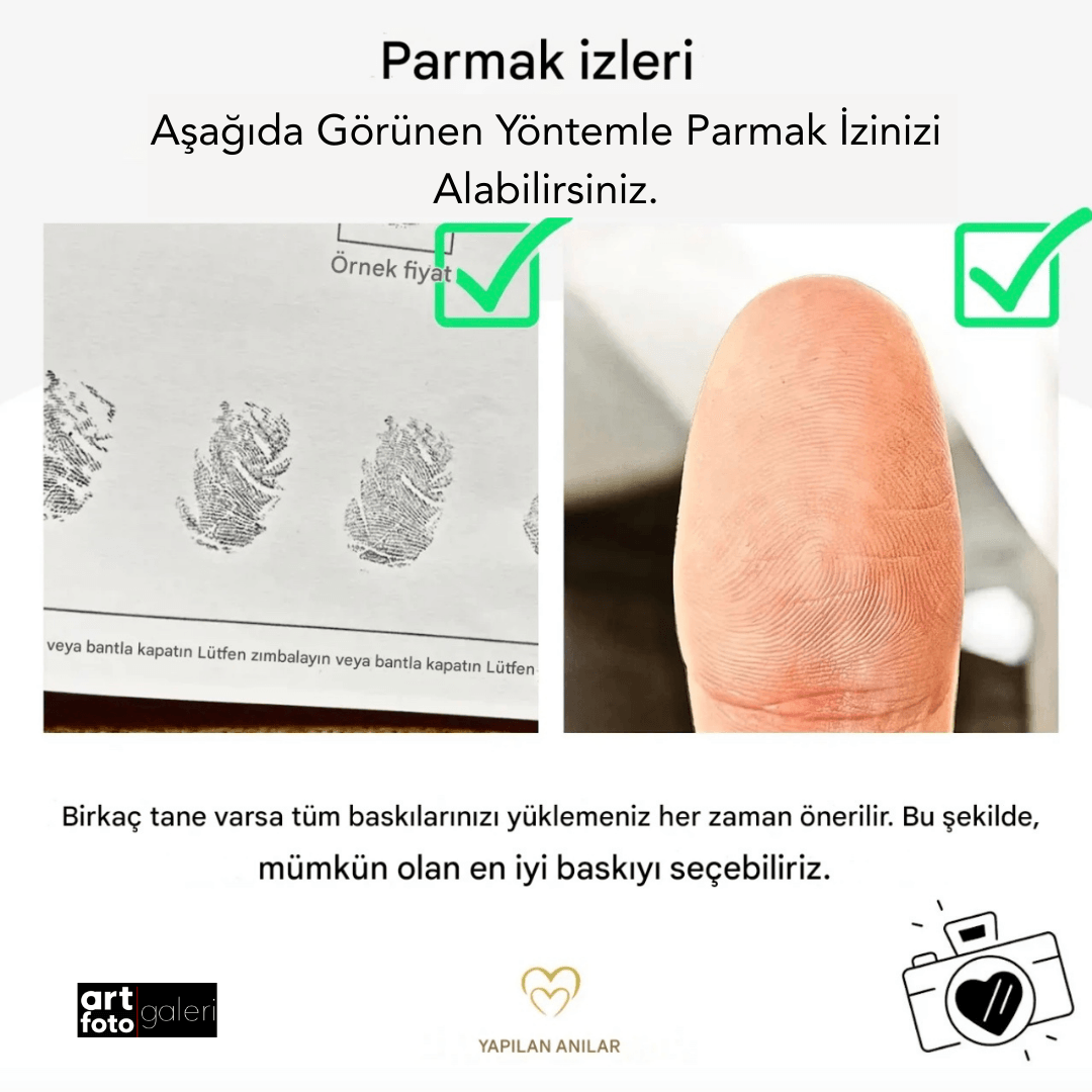 Çiftlere Özel Parmak İzi Kolye Tasarımı - Elips Şeklinde 2 Parmak İzinden Oluşur